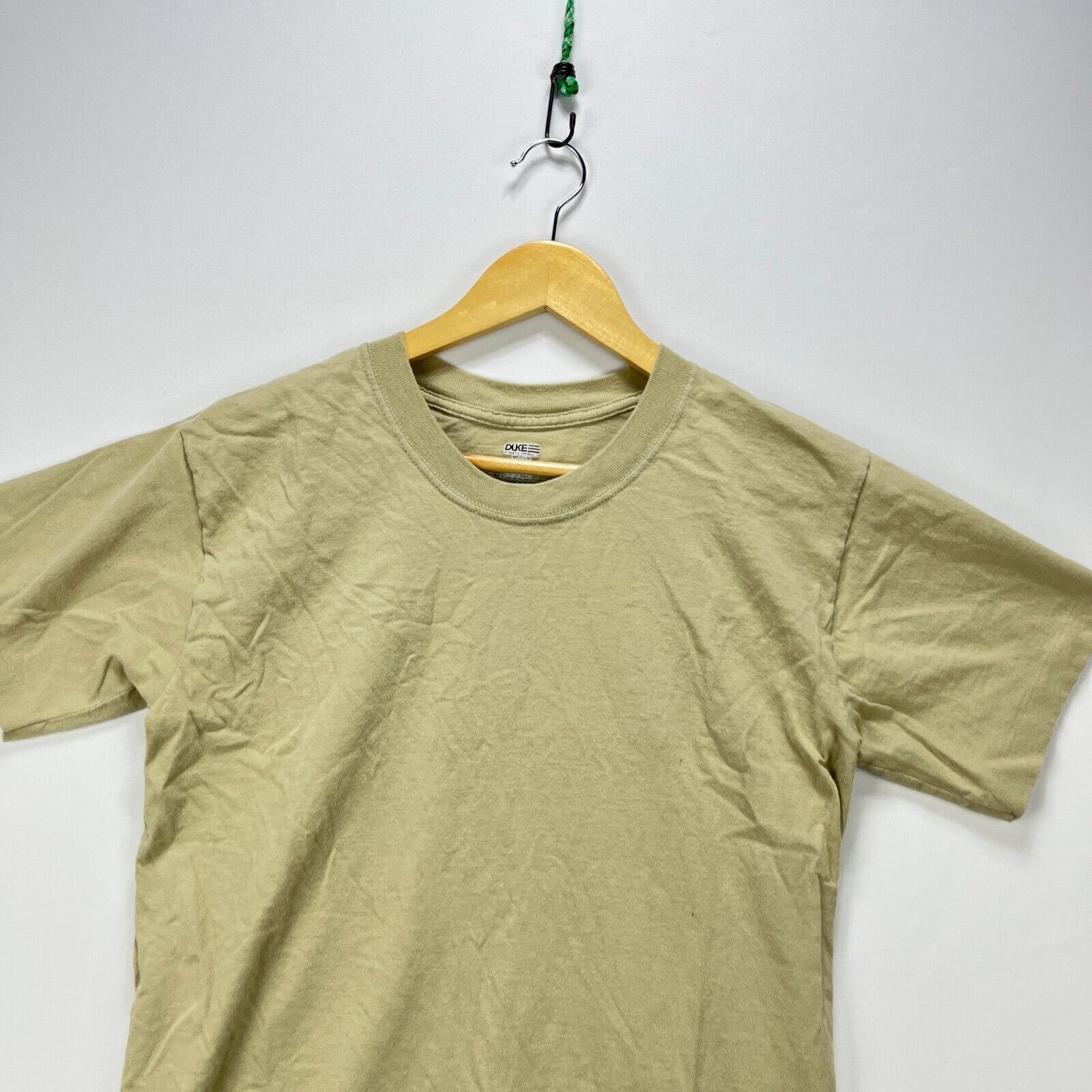 Vintage Vintage 90s Faded Beige Blank Single Stitch Medium Size US M / EU 48-50 / 2 - 2 Thumbnail