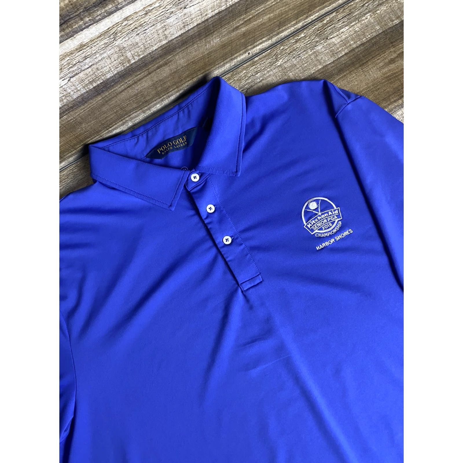 Polo Ralph Lauren Polo Ralph Lauren Polo Shirt Mens Blue Short Sleeve XL Polo Ralph Lauren RLX Logo Golf Senior PGA? Size US XL / EU 56 / 4 - 2 Thumbnail