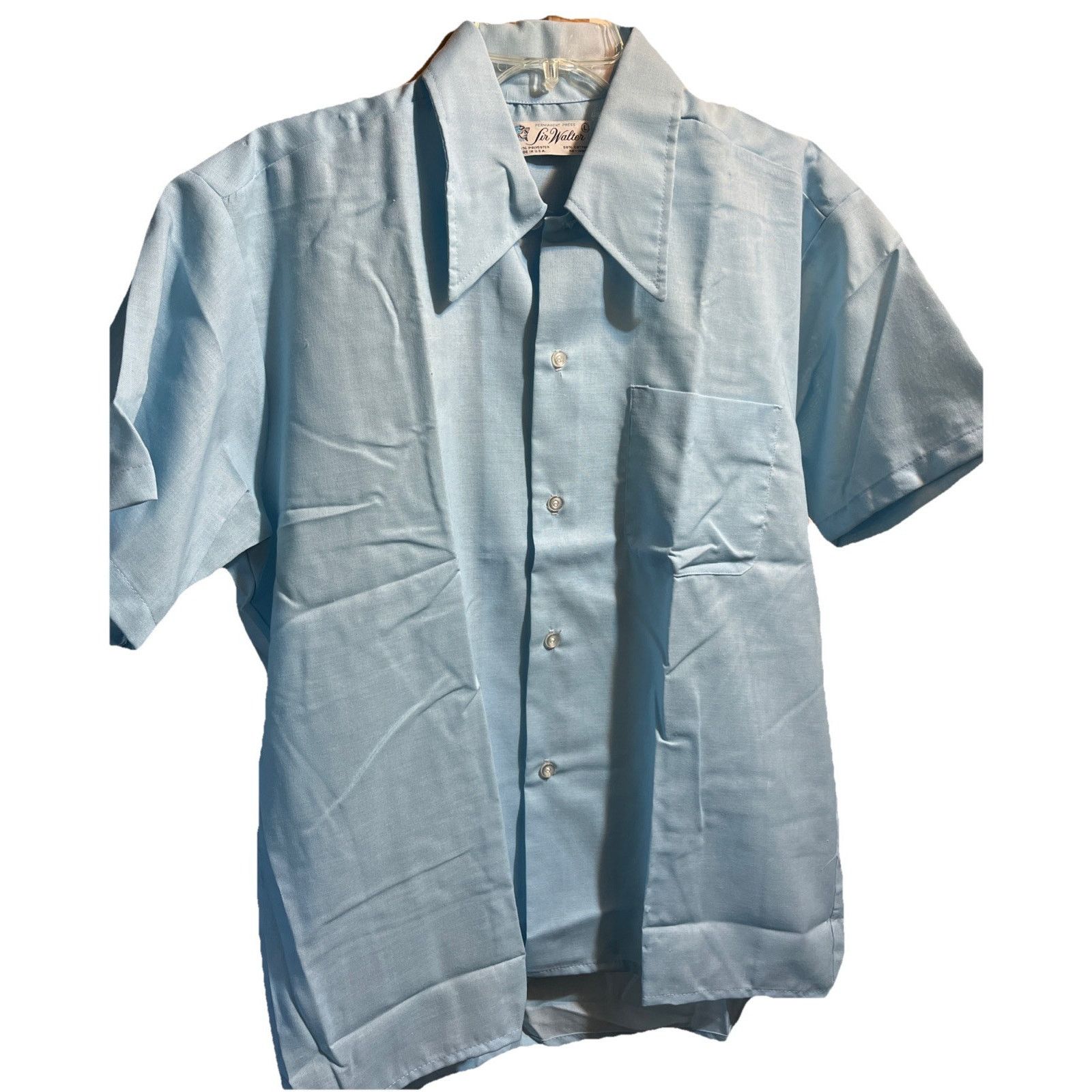 Other Vintage Sir Walter Shirt Men’s Large Blue Cotton Polyester Size US L / EU 52-54 / 3 - 1 Thumbnail