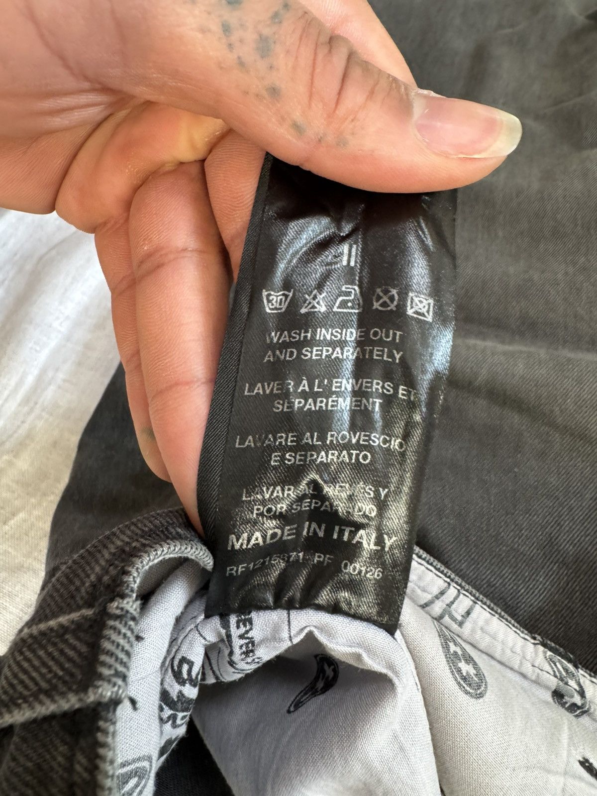 Raf Simons Raf Simons AW04 Waves Redux Archive Oversized Wide Leg Jeans Size US 34 / EU 50 - 13 Thumbnail