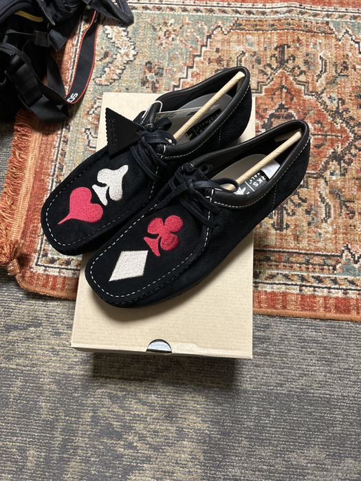 WU-TANG CLAN WU-WEAR NAVY WALLABEE CLARKS SHOES SZ 12 CLARK BRAND NEW IN  BOX