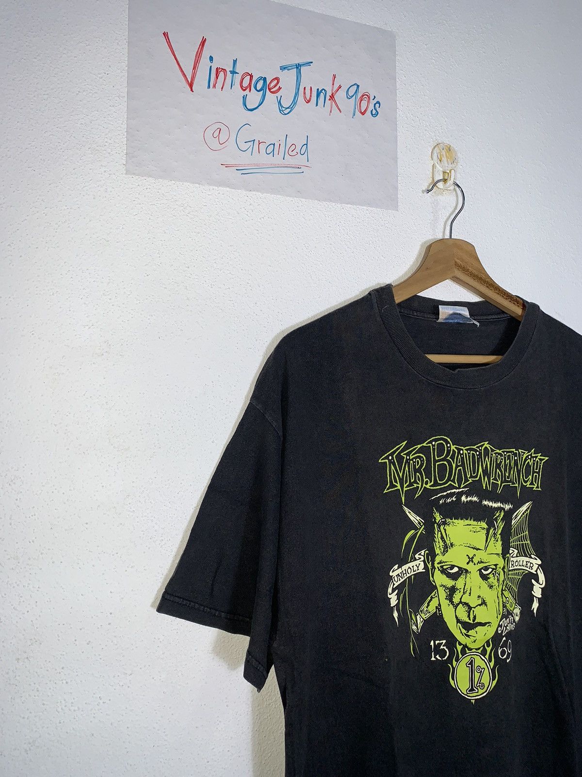 Vintage RARE!!!Vintage MR.BADWRENCH BAND T-shirt Size US M / EU 48-50 / 2 - 2 Thumbnail