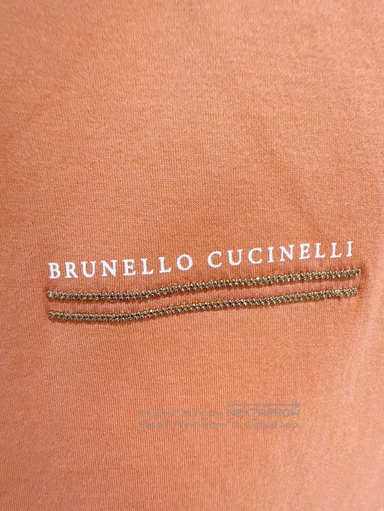 Brunello Cucinelli Brunello Cucinelli Paillette letter short-sleeve T-shirt Size S / US 4 / IT 40 - 5 Thumbnail