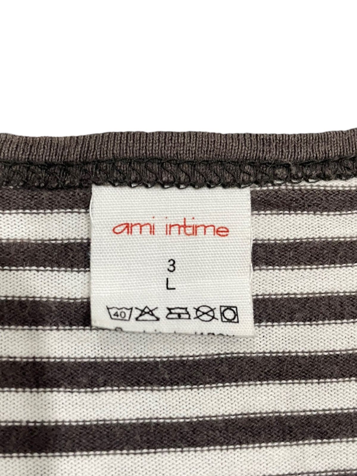 AMI × Designer Ami Intime Solarized Striper Border Tee Size US L / EU 52-54 / 3 - 7 Thumbnail