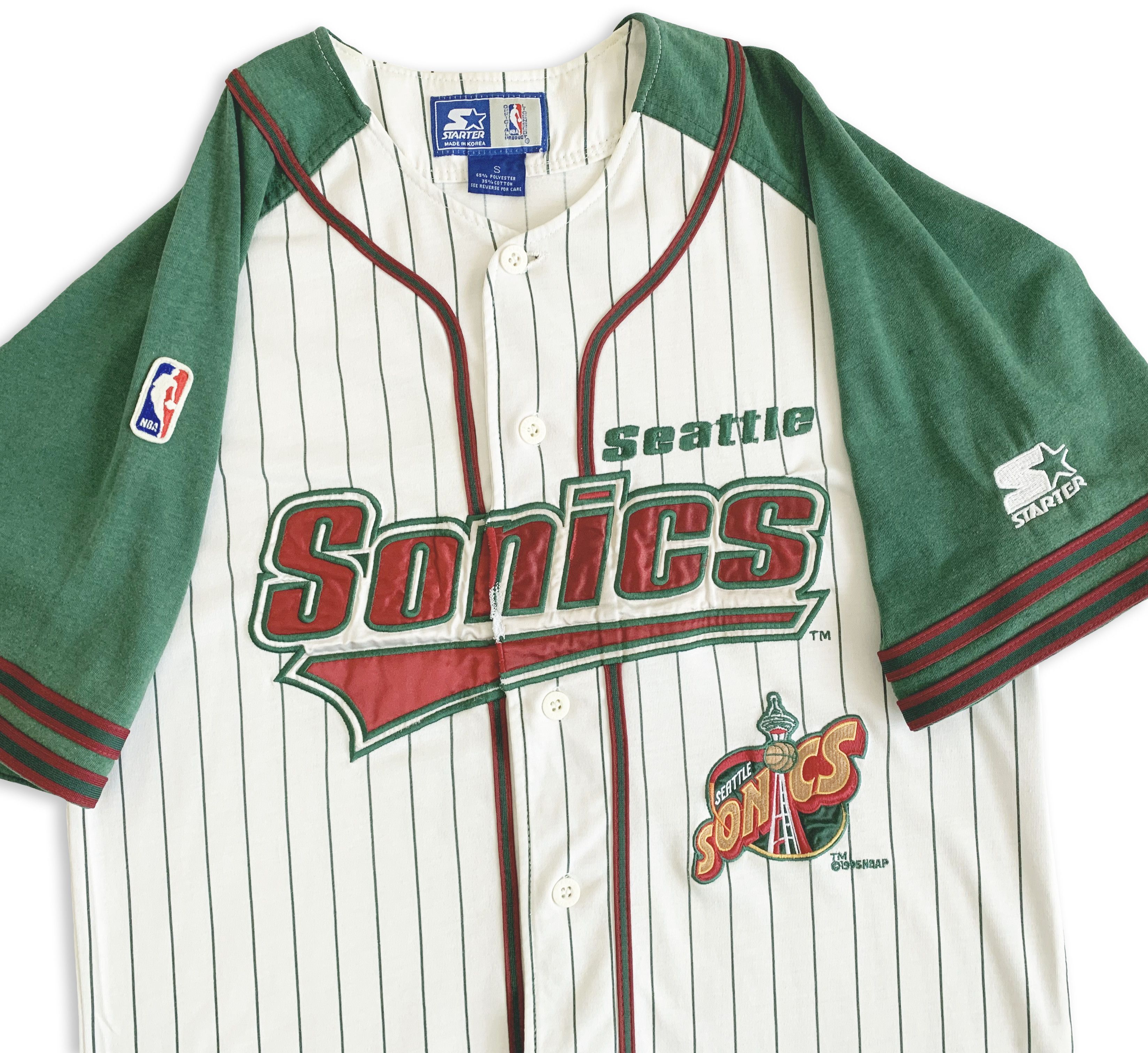 Starter Vintage 90 STARTER Seattle Supersonics Baseball Jersey Shirt Size US M / EU 48-50 / 2 - 4 Thumbnail