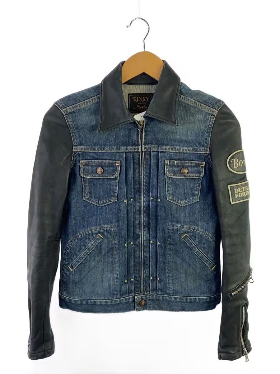 Hysteric Glamour Hybrid Leather Sleeve Patch Denim Jacket Size M / US 6-8 / IT 42-44 - 1 Thumbnail