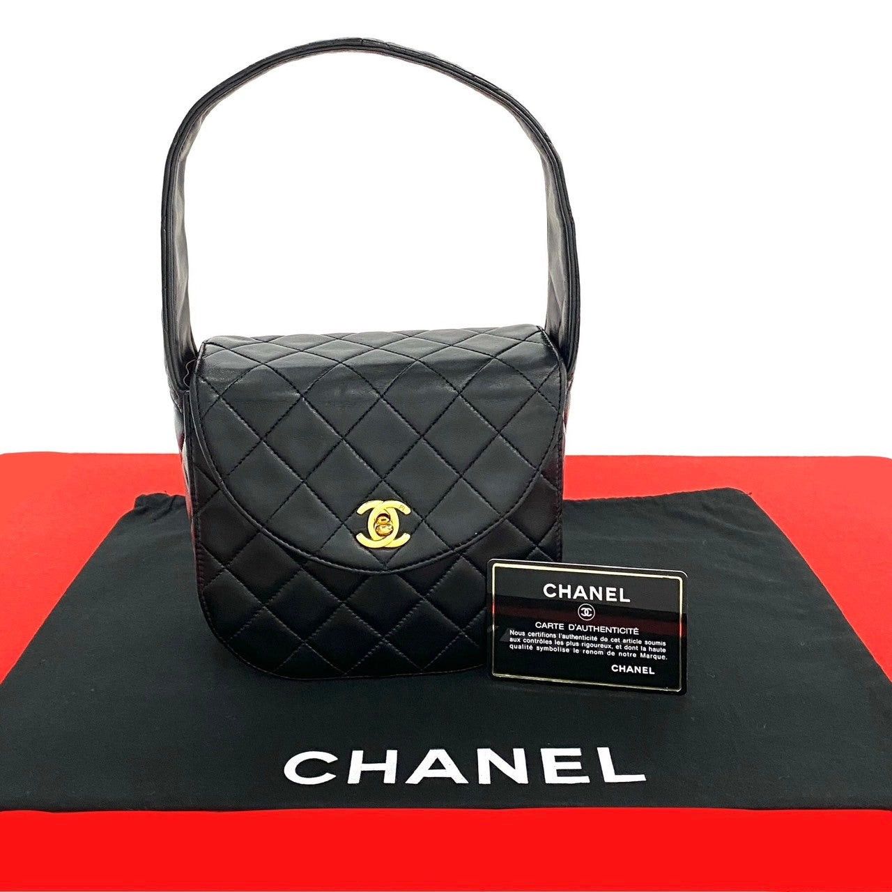 Chanel Chanel Handbag Black Leather Size ONE SIZE - 1 Thumbnail