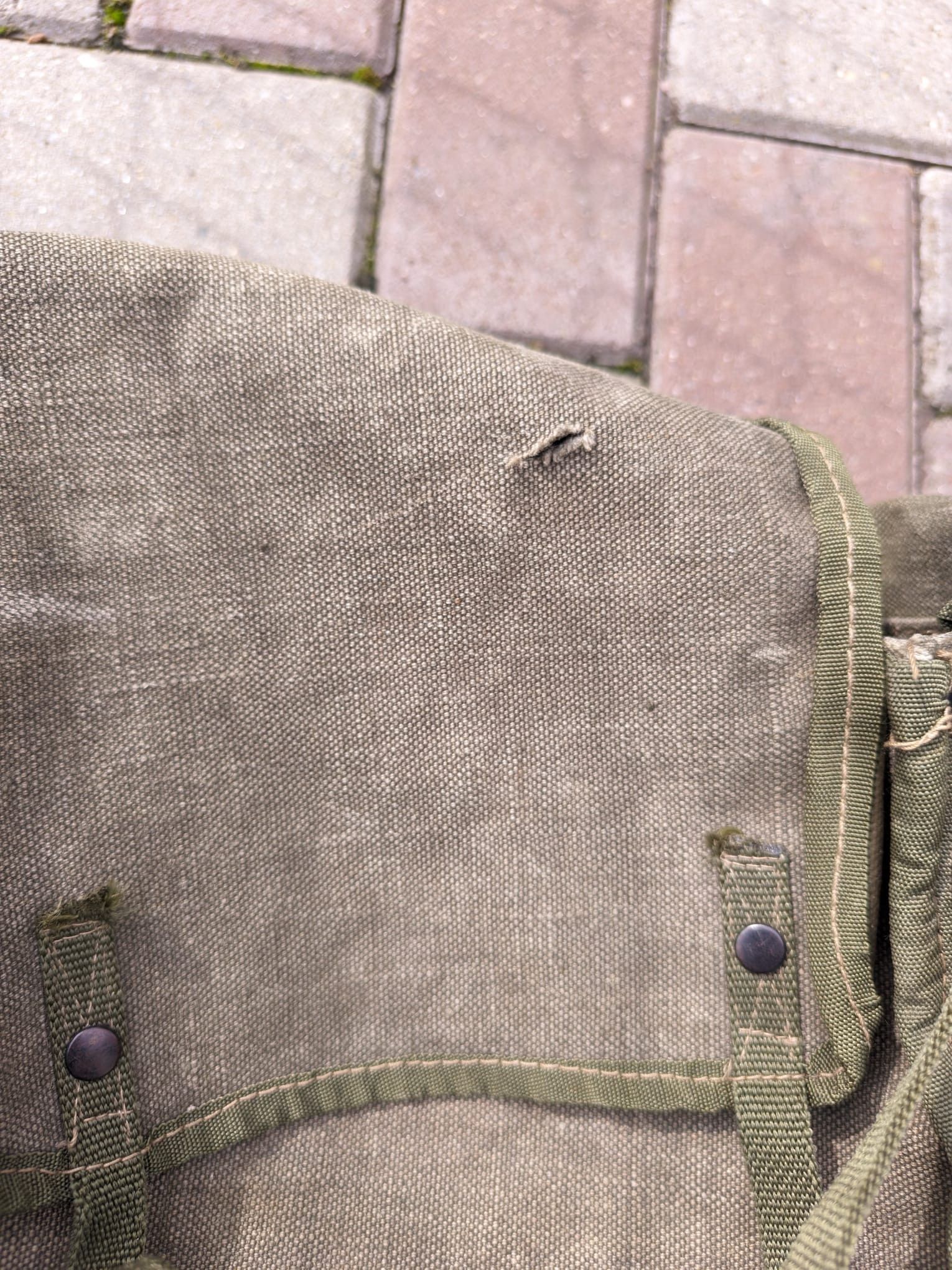 Vintage trashed destroyed vintage military backpack italy rare Size ONE SIZE - 5 Thumbnail