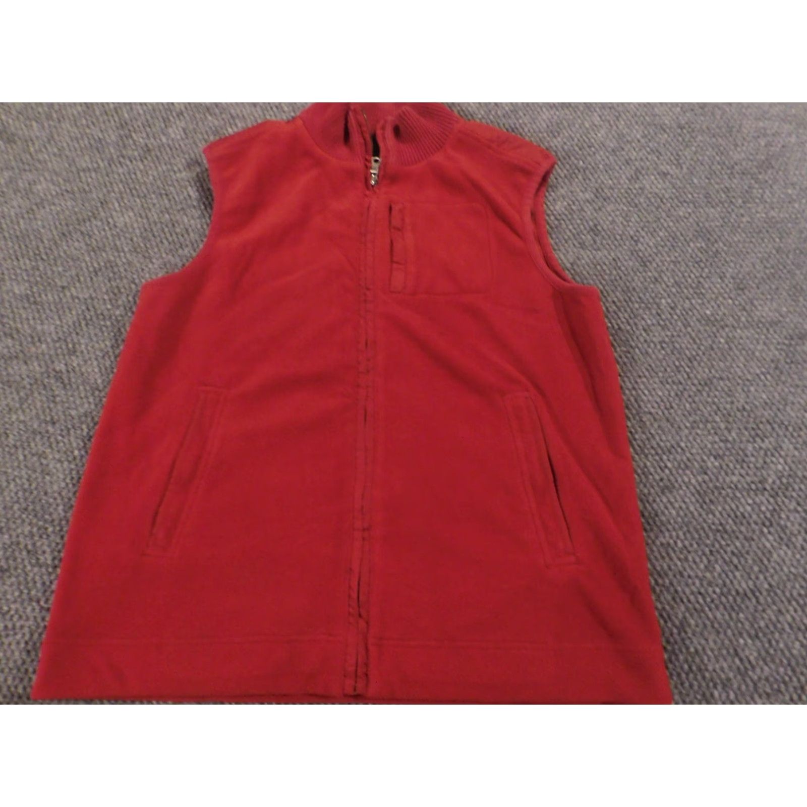 Banana Republic VINTAGE Banana Republic Mens Vest Medium Red Full Zip outerwear Size US M / EU 48-50 / 2 - 2 Thumbnail