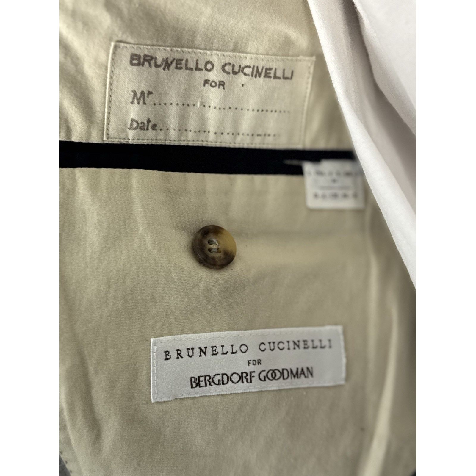 Brunello Cucinelli Brunello Cucinelli Windowpane Gray Flannel Sportcoat 54/44 Size 46R - 5 Thumbnail
