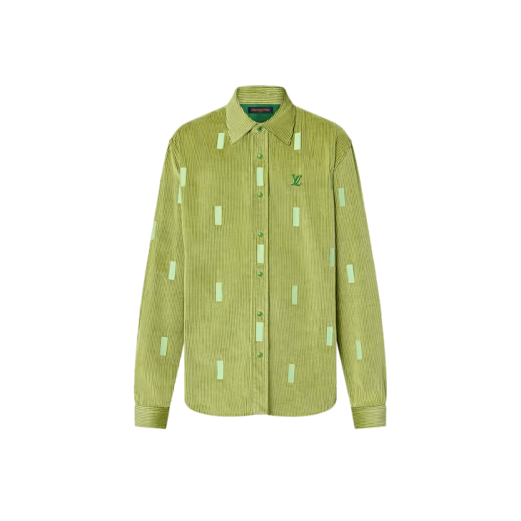 Louis Vuitton LV x Park Seo-Bo Corduroy Long-Sleeved Shirt Size US XXL / EU 58 / 5 - 1 Thumbnail