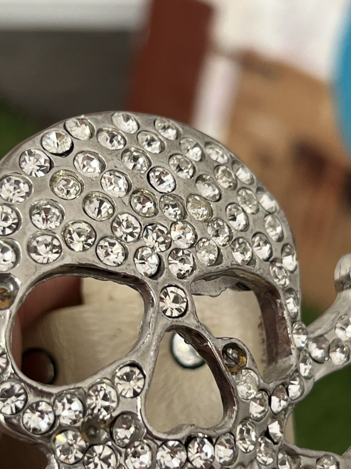 Japanese Brand Skull Rhinestone Y2k Belt Size ONE SIZE - 4 Thumbnail