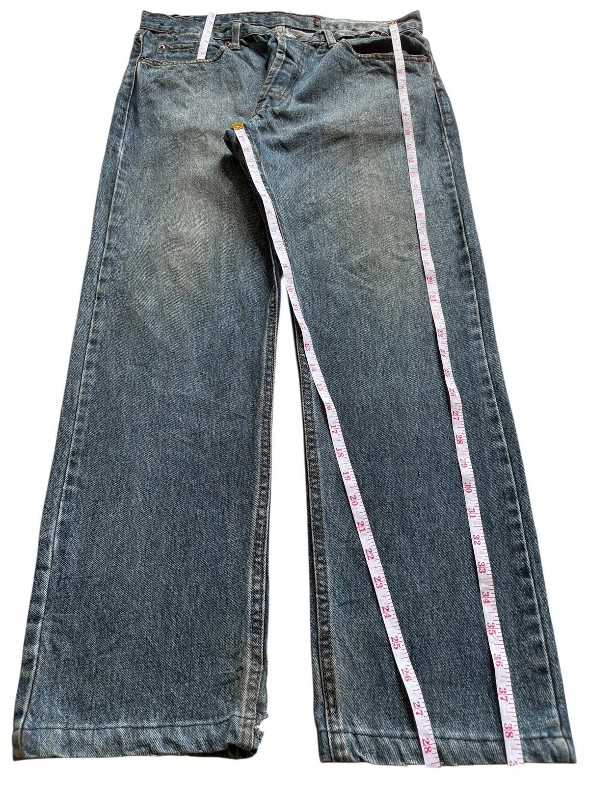 Levi's Vintage 90s Levis 501 Mud Wash Distressed Loose Jeans Size US 36 / EU 52 - 13 Thumbnail