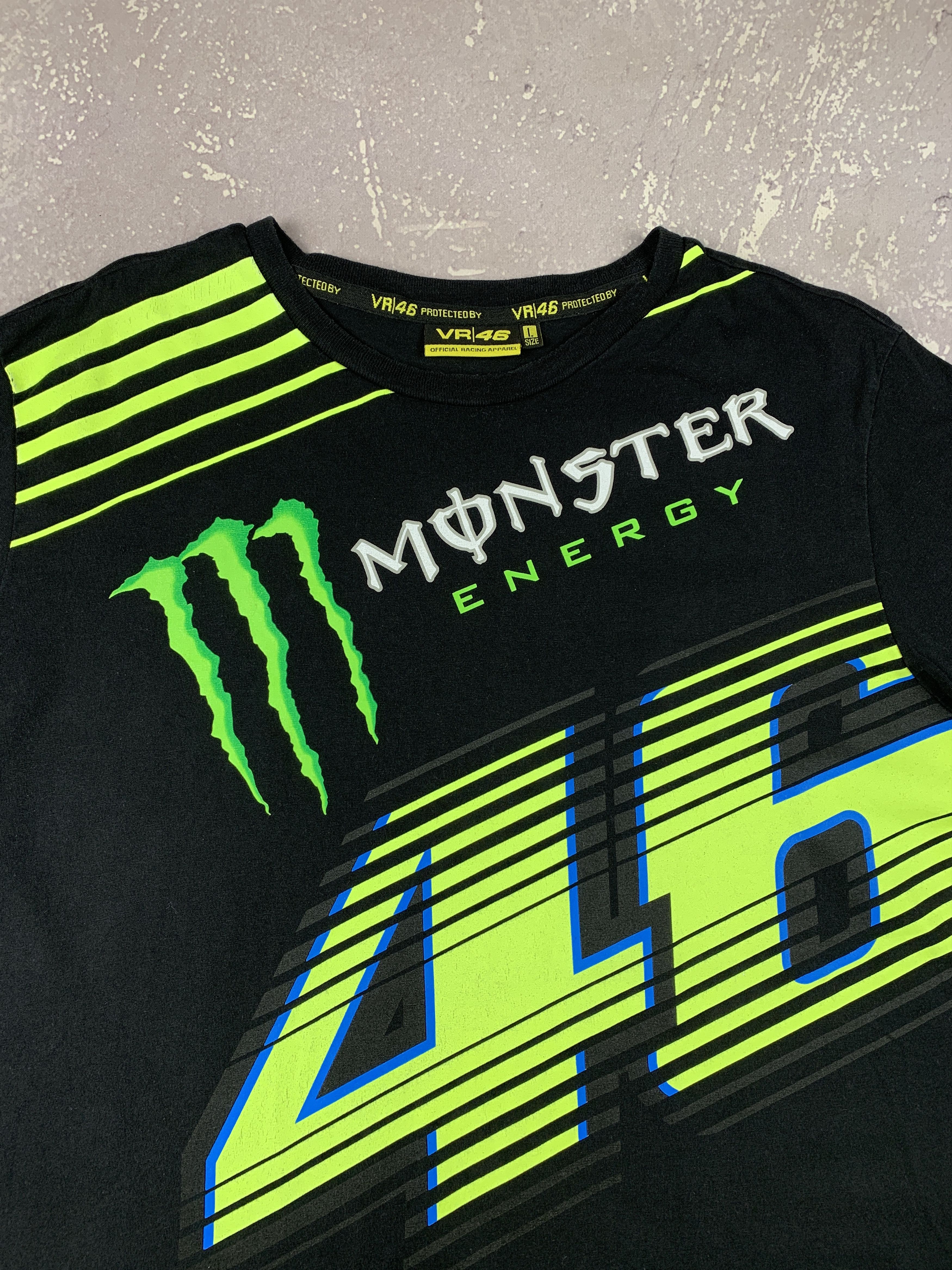 Red Bull VR46 Moto Racing Monster Valentino Rossi Nascar T Shirt Size US L / EU 52-54 / 3 - 3 Thumbnail