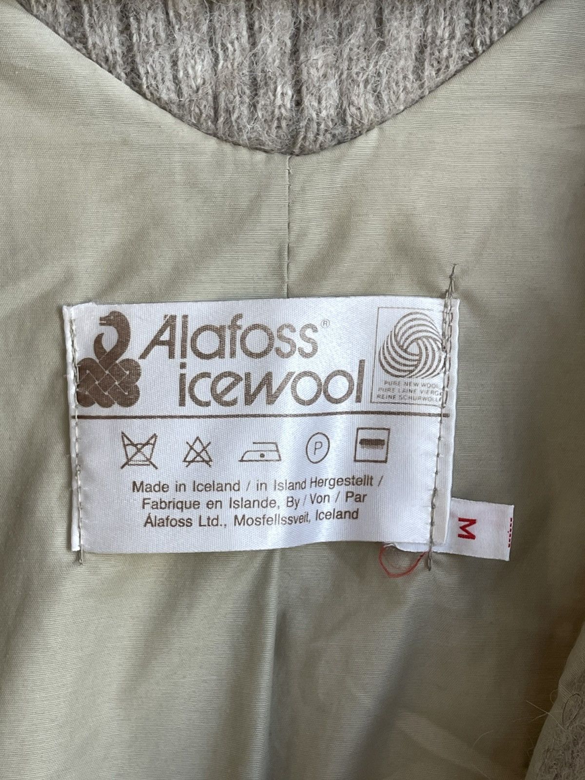 Vintage Alafoss of Iceland Icewool Nordic Print Wool Jacket 70s 80s Size M / US 6-8 / IT 42-44 - 8 Thumbnail