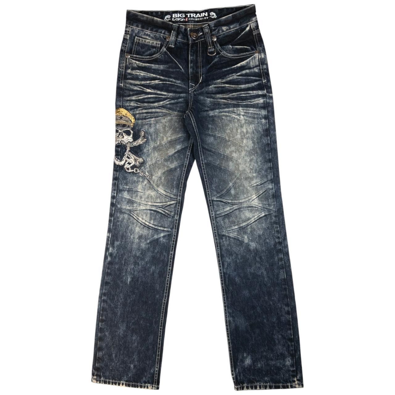 Other Big Train Skull Crossbones Japanese Denim Jeans Size W30 Size US 30 / EU 46 - 2 Thumbnail