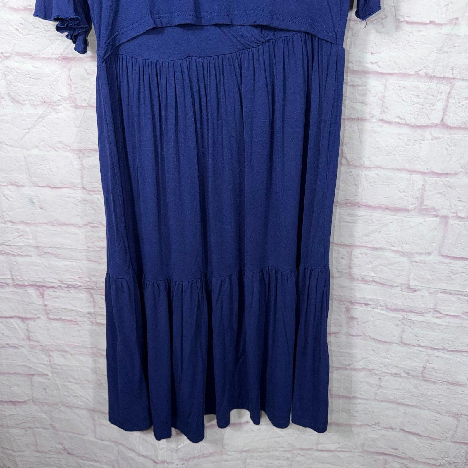 Other SMALLSHOW Medium Women's Navy Blue Maternity Dress Size M / US 6-8 / IT 42-44 - 3 Thumbnail