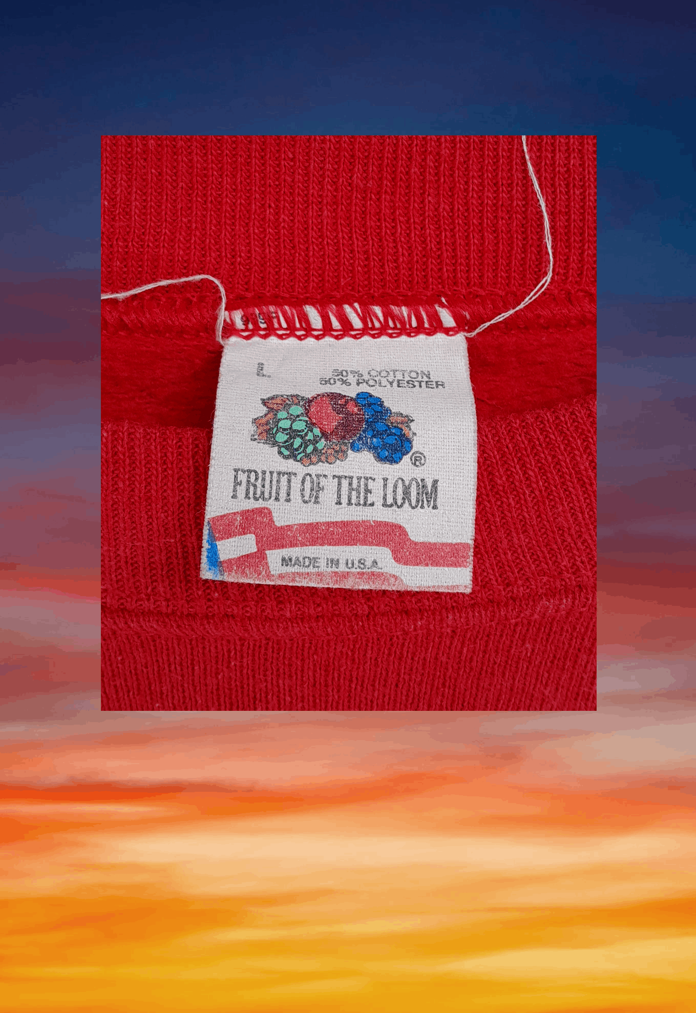 Fruit Of The Loom × Vintage Streetwear Vintage 80s Fruit of the loom Raglan Sweatshirt Size US L / EU 52-54 / 3 - 5 Thumbnail