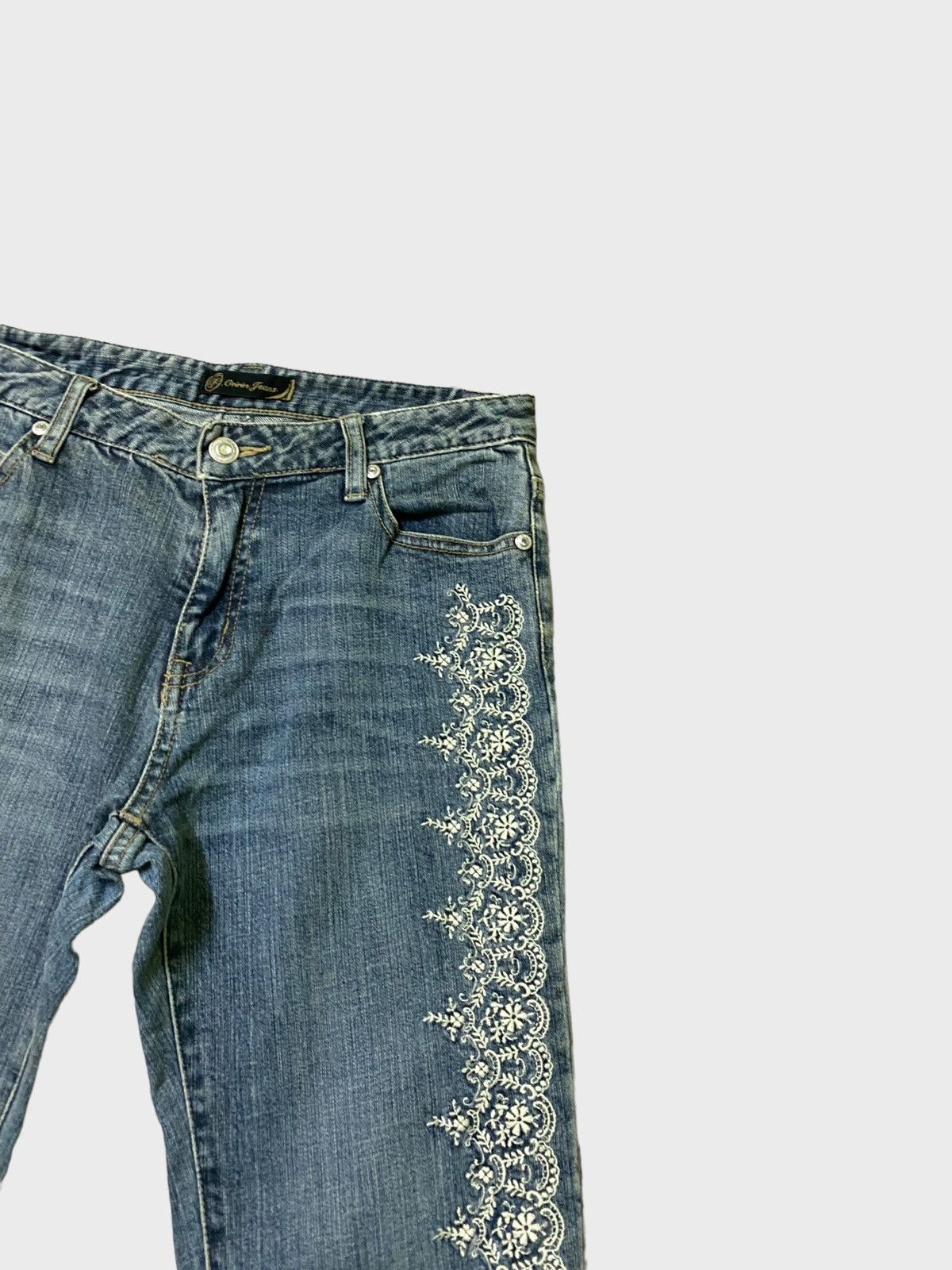 Japanese Brand Flared ORIRIN JEANS Embroidered Hysteric Glamour Style Size US 28 / EU 44 - 5 Thumbnail