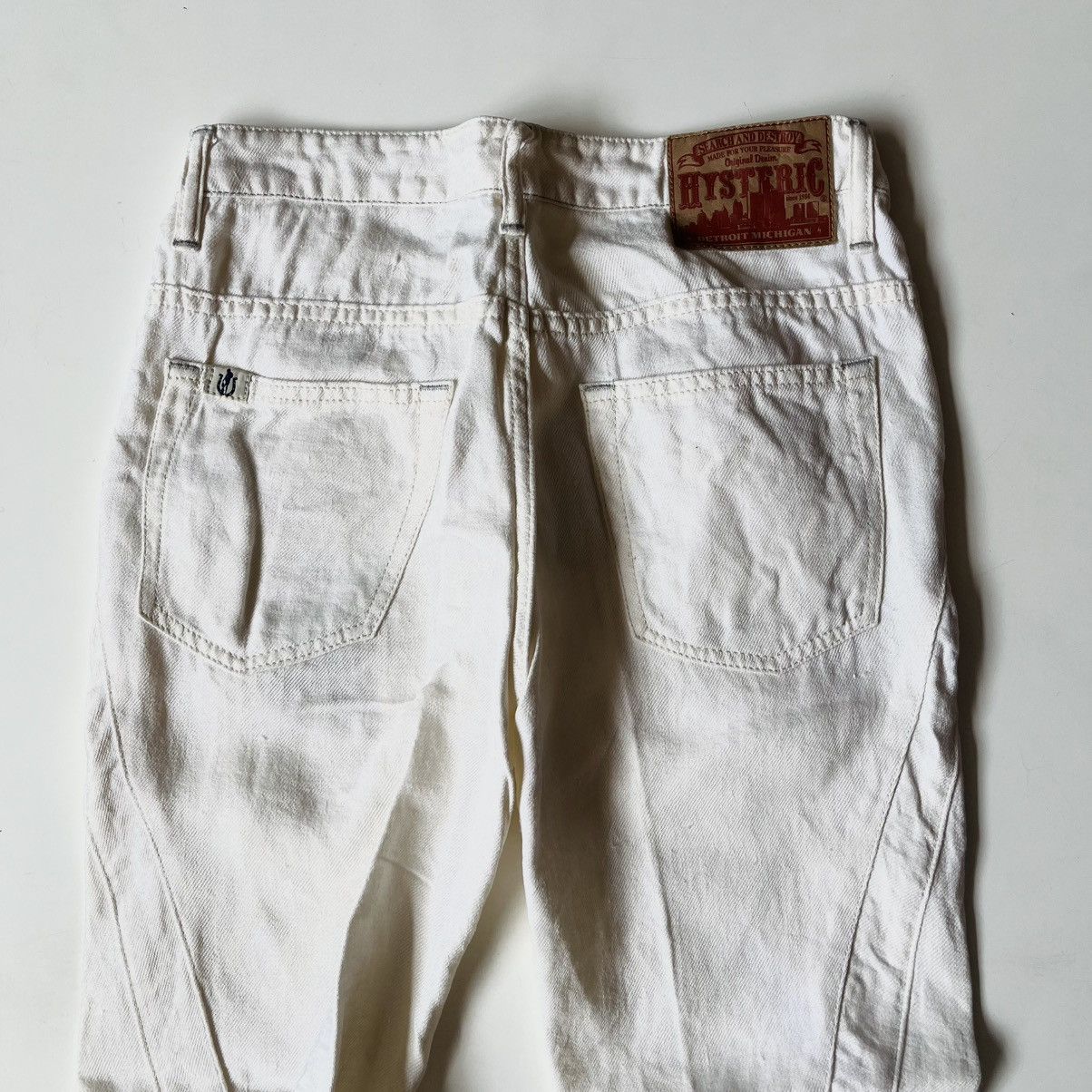 Hysteric Glamour Vinatage Hysteric Glamour White Denim Pants Size US 27 - 4 Thumbnail