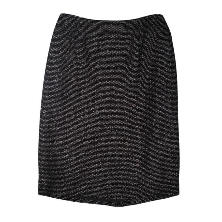 Other Dana Buchman Black/Multi Shimmer Tweed Pencil Skirt -Size 8 Size 30" / US 8 / IT 44 - 1 Thumbnail