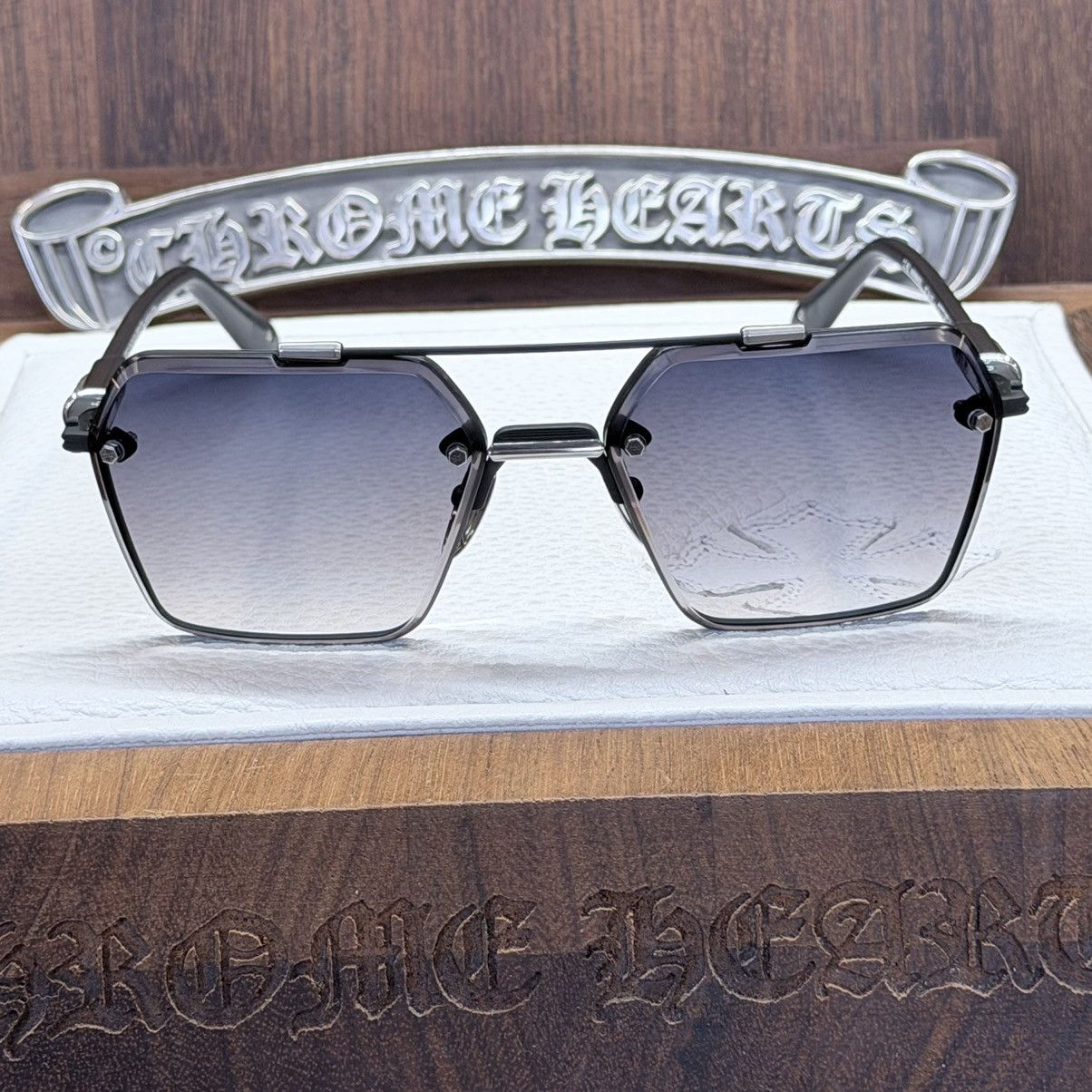 Chrome Hearts Chrome Hearts GITTERDUN 1/1 Sunglasses Size ONE SIZE - 7 Thumbnail