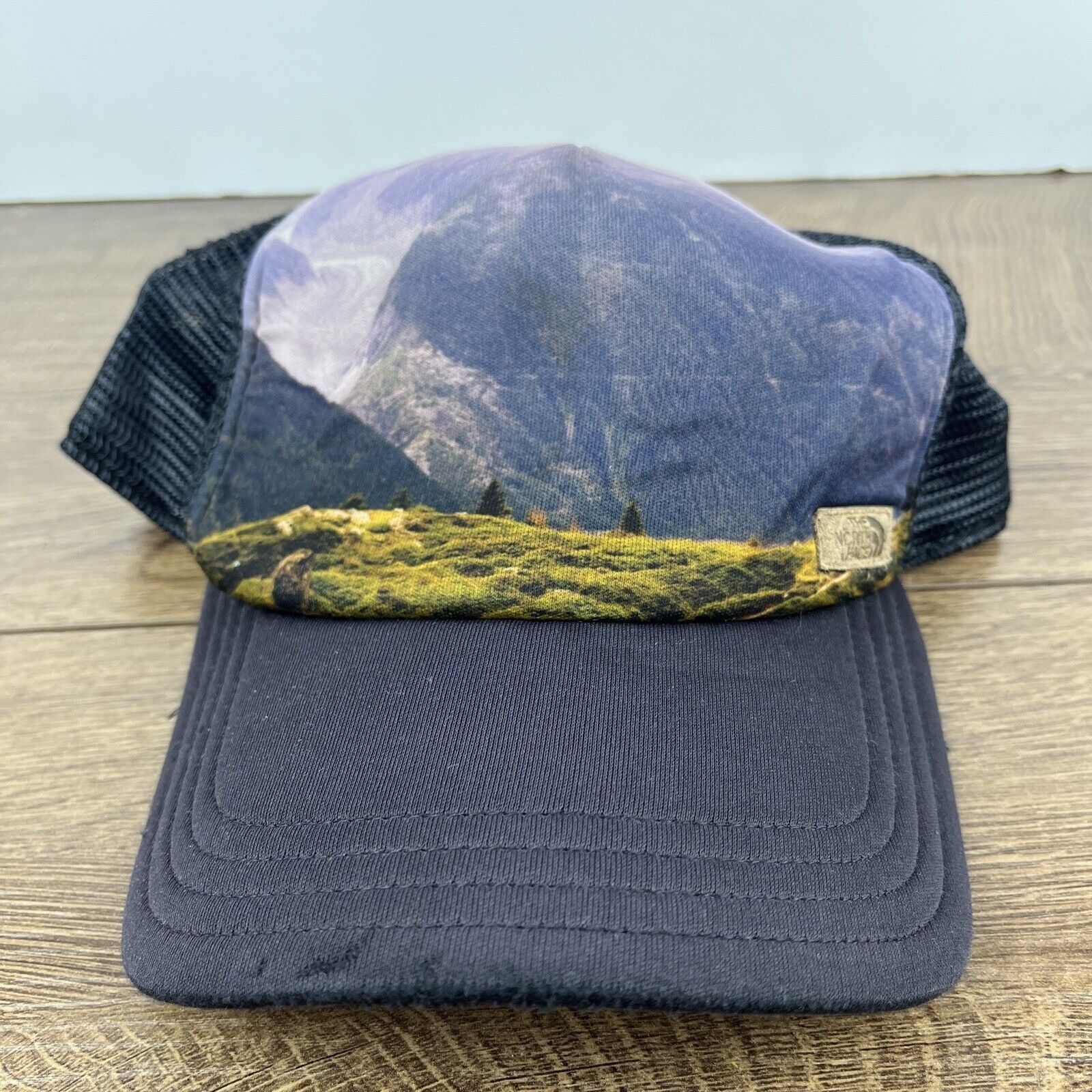 The North Face The North Face Hat Mountains Blue Hat Adjustable Adult Size Size ONE SIZE - 4 Thumbnail