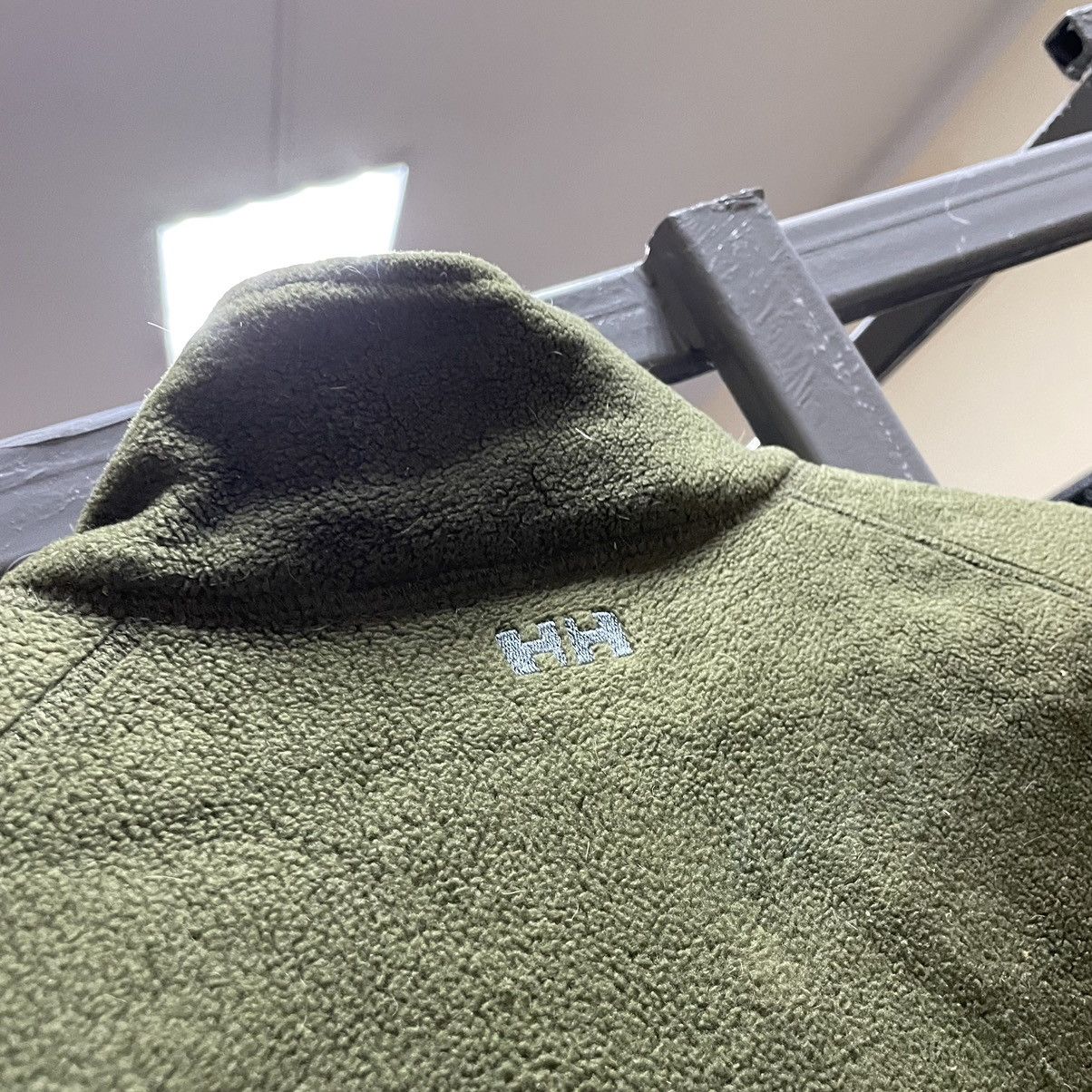 Helly Hansen × Vintage Helly Hansen khaki Vintage fleece sherpa teddy jacket Size US L / EU 52-54 / 3 - 5 Thumbnail