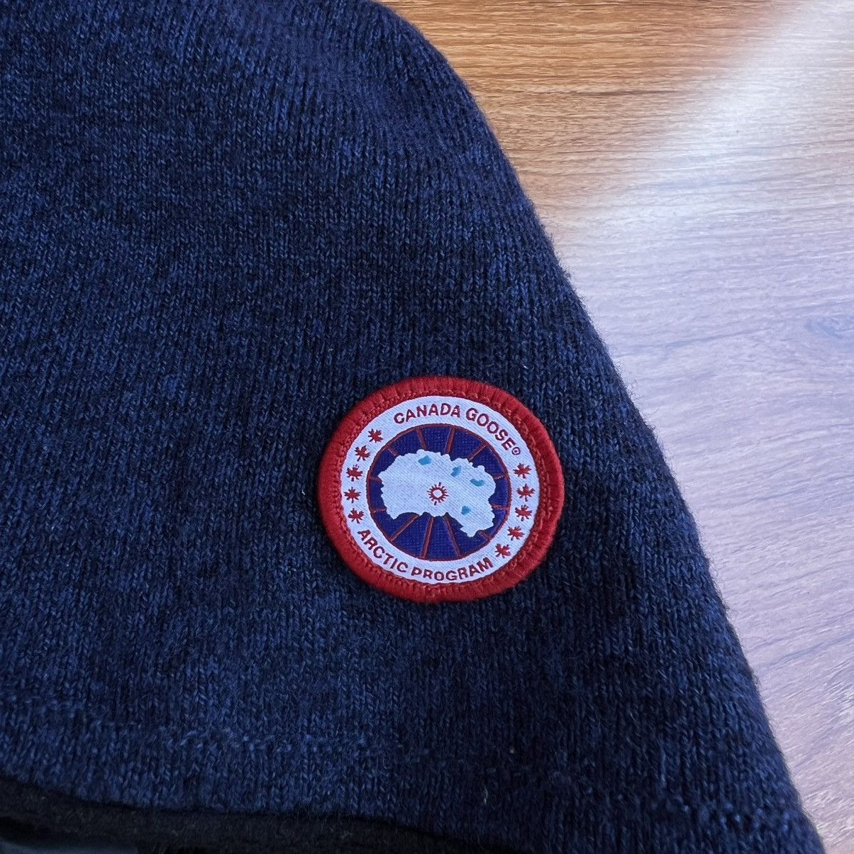 Canada Goose CANADA GOOSE WOOL KNIT HAT WITH SMALL LOGO PATCH Size ONE SIZE - 2 Thumbnail