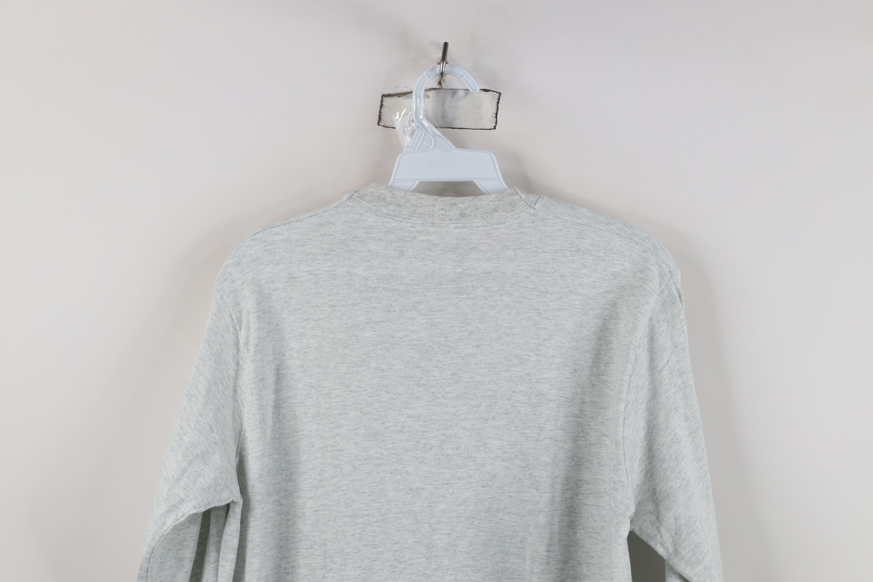 Vintage Vintage 90s Streetwear Long Sleeve T-Shirt Heather Gray Size US M / EU 48-50 / 2 - 9 Thumbnail