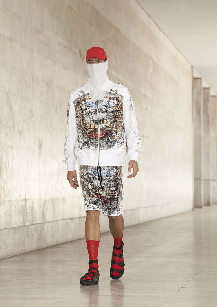 Angelos Frentzos ANGELOS FRENTOS S/S 15 SOUND PRINT JACKET Size US XS / EU 42 / 0 - 1 Thumbnail