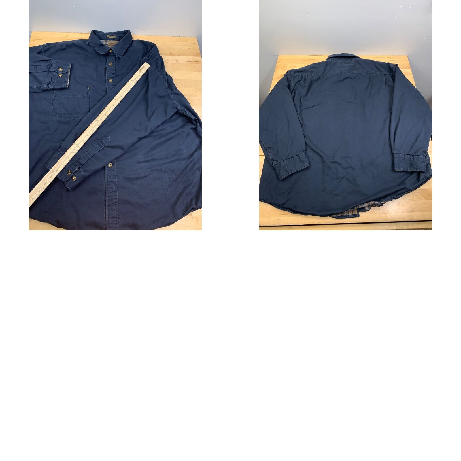 Vintage St John Bays Shirt Jacket Shacket Mens 2XL Blue Button Up Lined Flannel 10586 Size US XXL / EU 58 / 5 - 8 Thumbnail