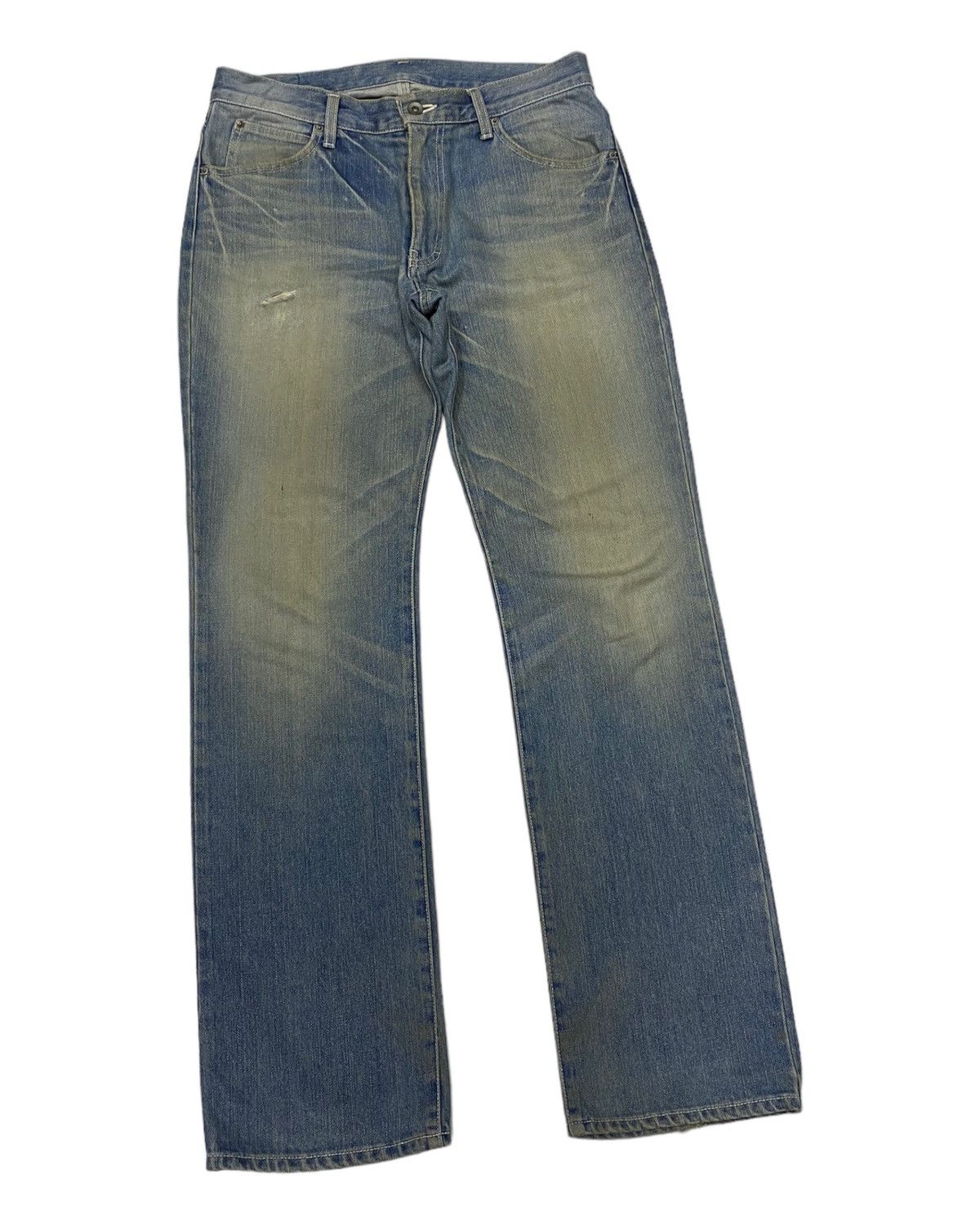 If Six Was Nine × Japanese Brand × Le Grande Bleu (L.G.B.) 🔥DISTRESSED DENIM RUSTY DECIBEL DENIM JEANS Size US 32 / EU 48 - 2 Thumbnail