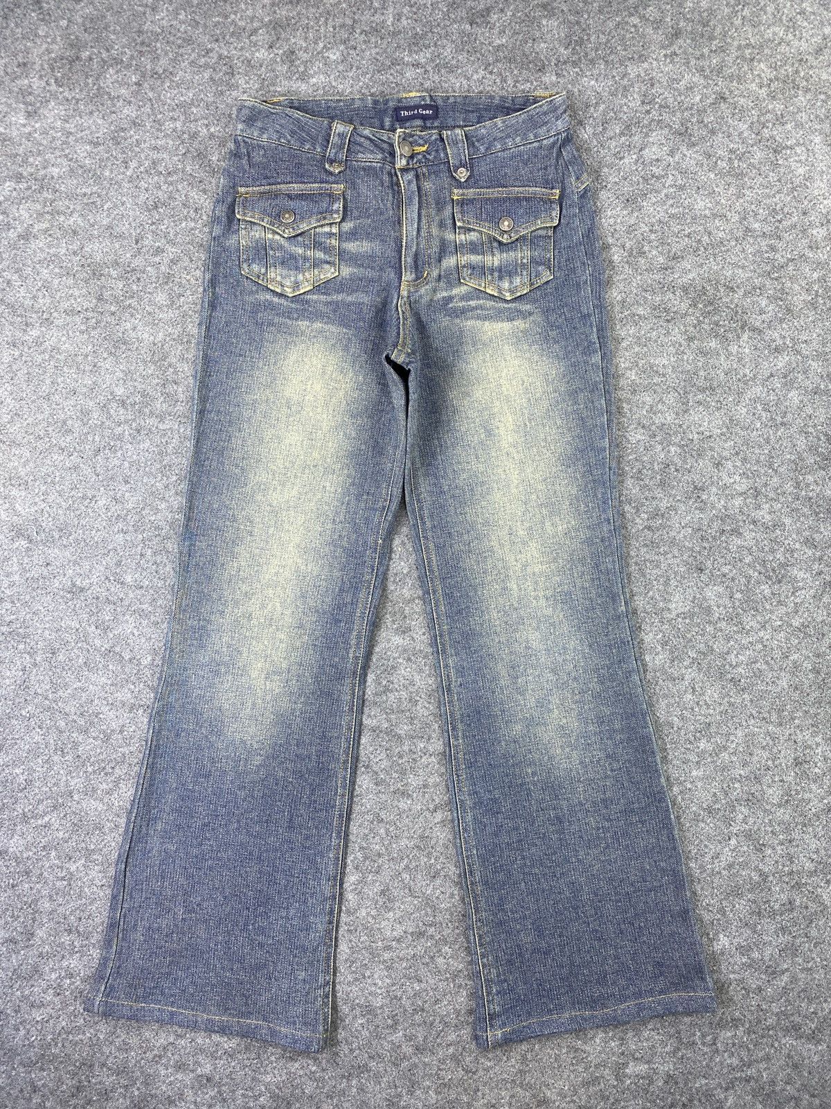 Japanese Brand × Jean Japanese Brand Third Gear bootcut Wash Jeans - J1036 Size US 28 / EU 44 - 1 Thumbnail