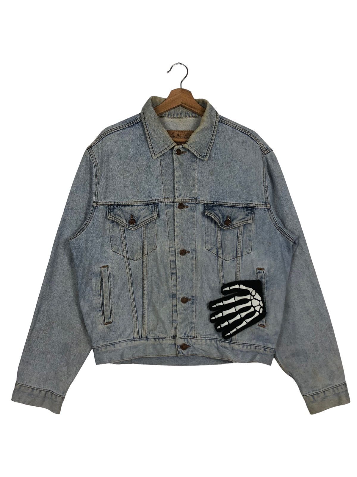 Japanese Brand 🔥90’s Trucker Denim Jacket Biker Gap Blue Jeans Japan Size US M / EU 48-50 / 2 - 1 Thumbnail