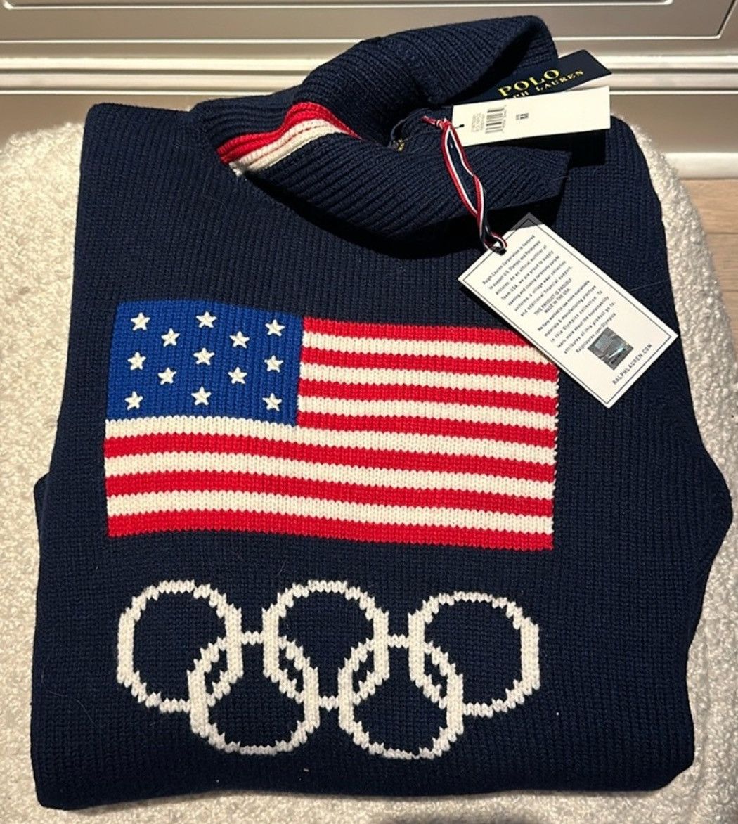 Polo Ralph Lauren 2022 Official Polo Ralph Lauren Olympic Turtleneck 3xl Size US XXL / EU 58 / 5 - 5 Thumbnail