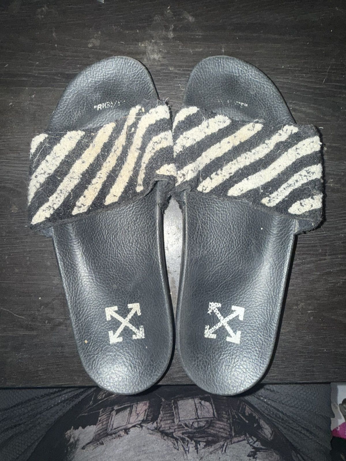 Off-White Off-White Flyknit Slides Size US 11.5 / EU 44-45 - 1 Thumbnail