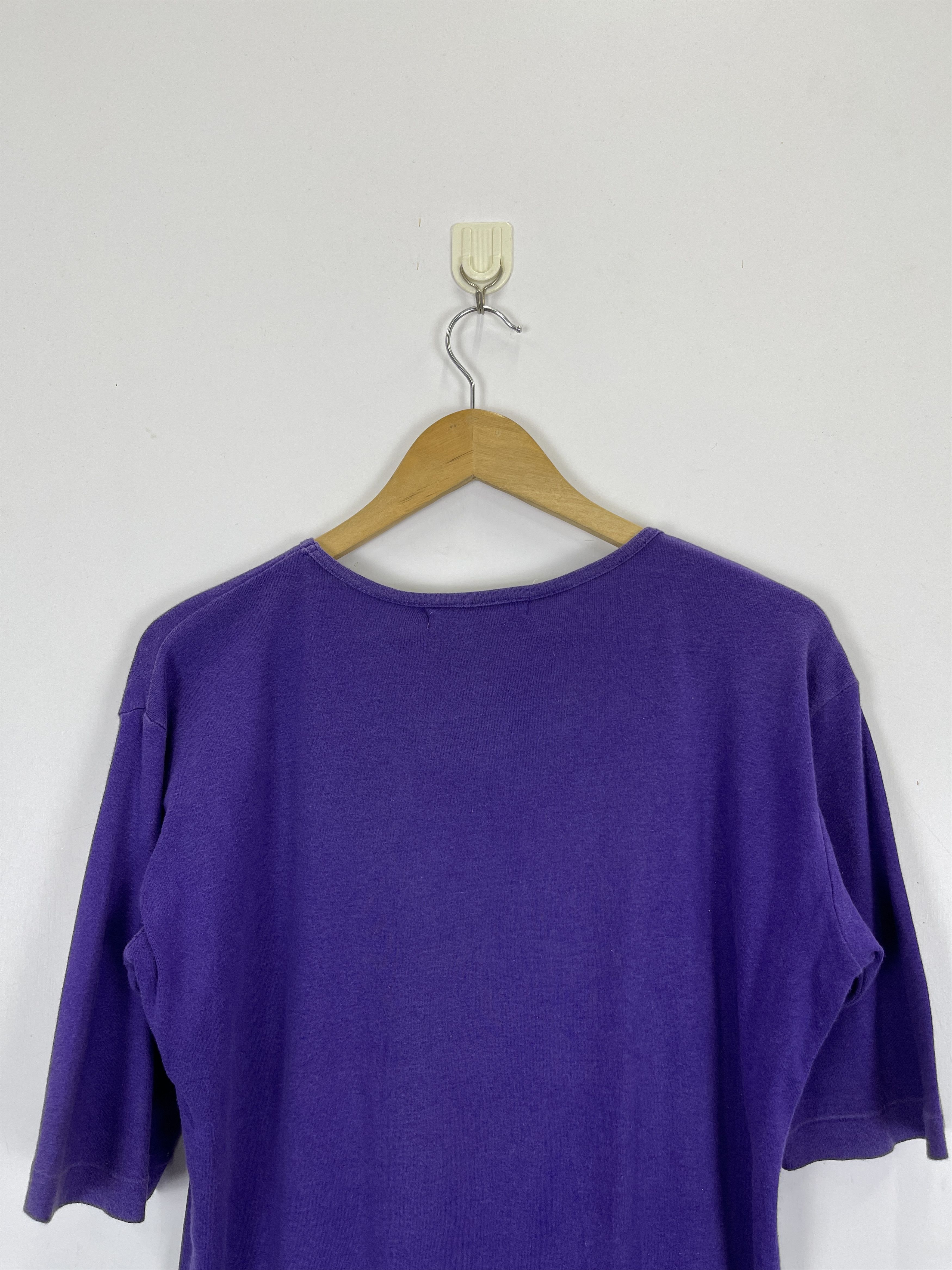 Kansai Yamamoto × Vintage Vintage Kansai Yamamoto V-Neck Plain Tshirt TA0439 Size US M / EU 48-50 / 2 - 4 Thumbnail