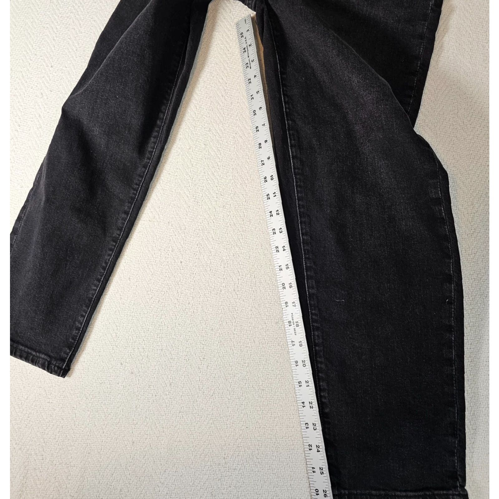 Banana Republic VINTAGE Banana Republic Jeans Women's Size 27 Medium Black Straight High Rise Denim Size 27" / US 4 / IT 40 - 7 Thumbnail