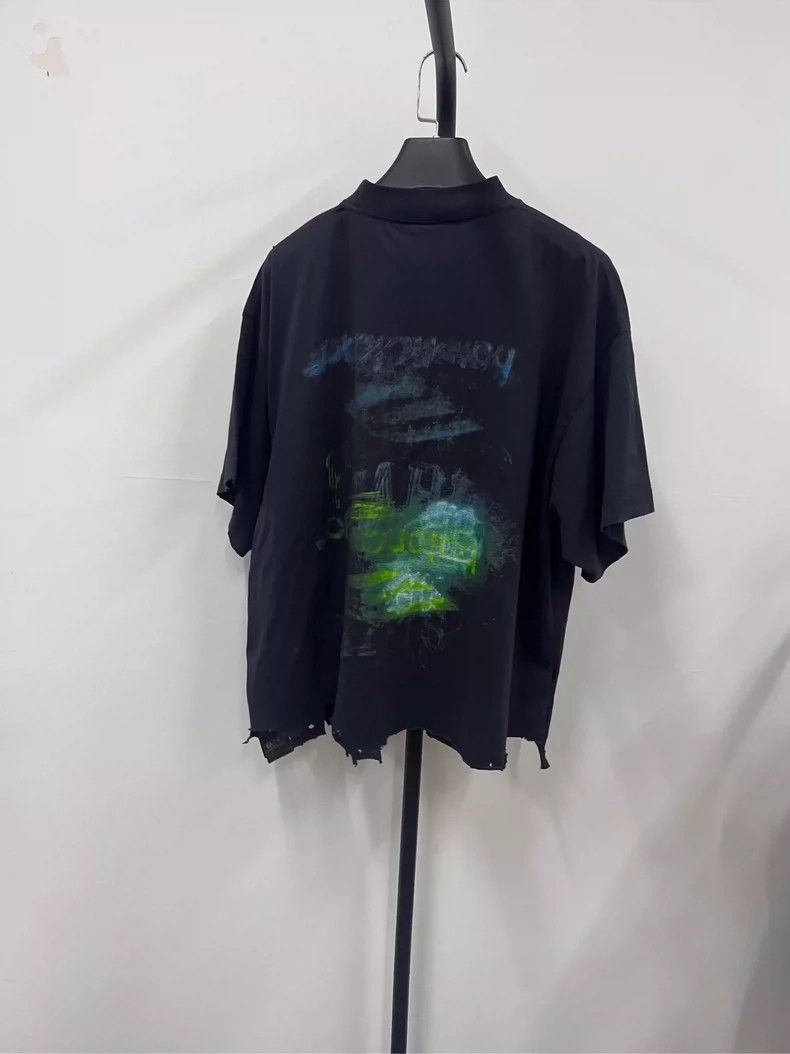 Balenciaga Balenciaga SS25 Faded Print Short Sleeve TShirt-2505 Size US M / EU 48-50 / 2 - 2 Thumbnail