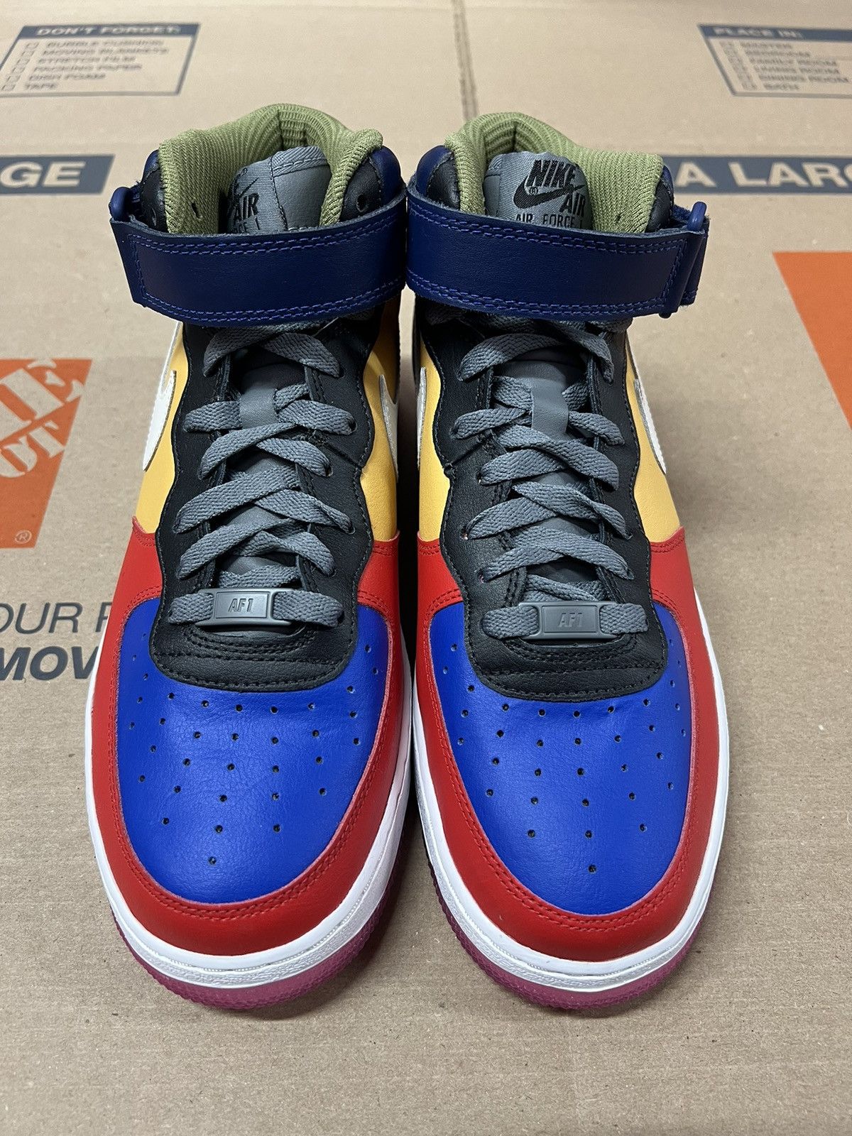 Nike Nike ID Air Force 1 Mid - Nike By You “Viotech” Size US 9 / EU 42 - 2 Thumbnail