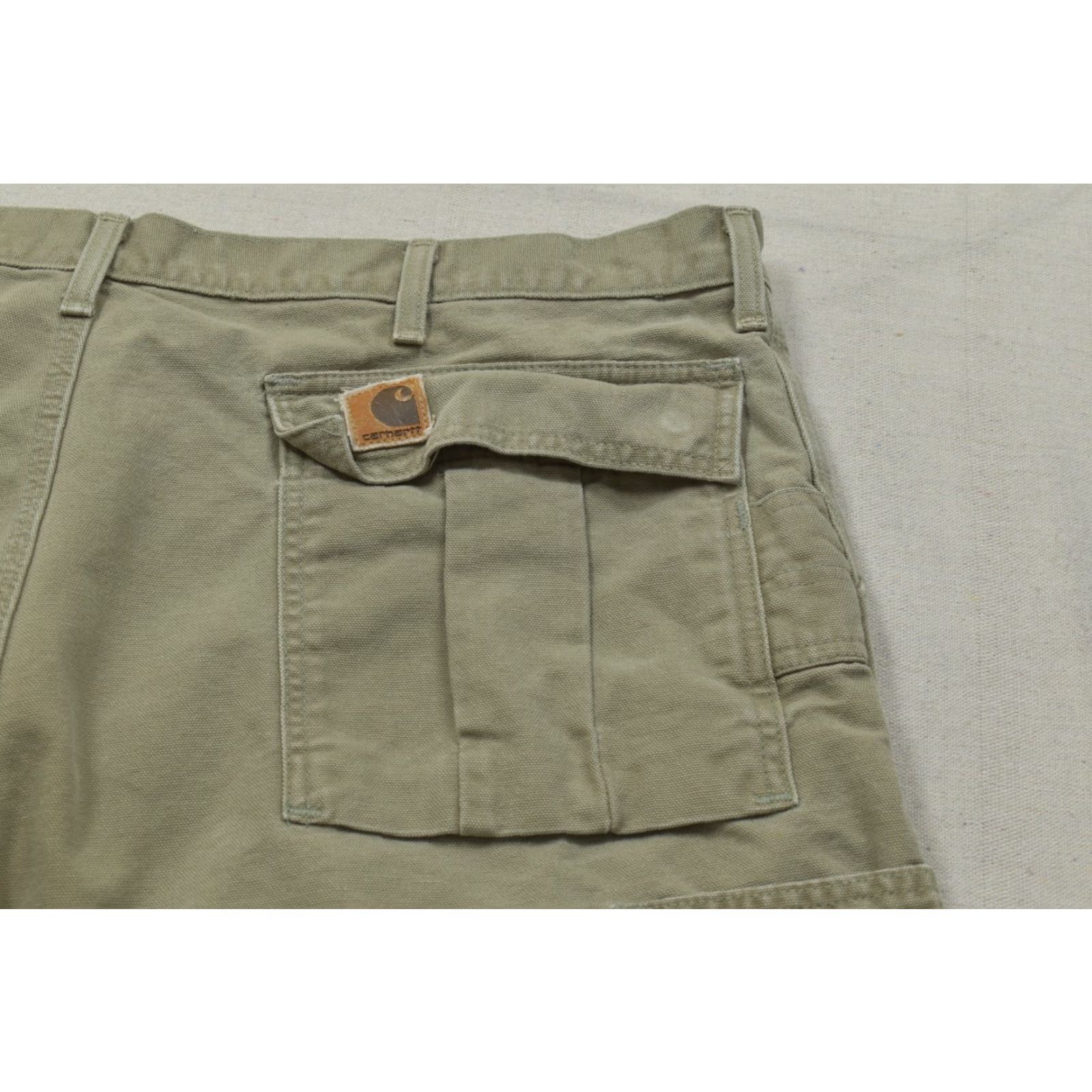 Carhartt Carhartt Men’s Cargo Pants Khaki Canvas 42x30 Relaxed Straight Workwear Pocket Dungaree Size 42 30 Regular Mens Size US 42 / EU 58 - 5 Thumbnail