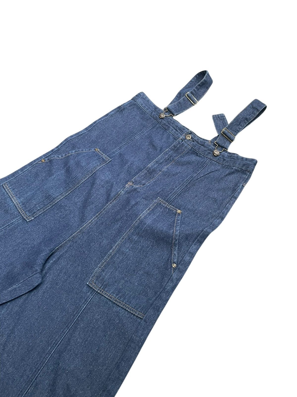 Japanese Brand Samansa Mos2 Denim Jumper Size 36" / US 14 / IT 50 - 2 Thumbnail
