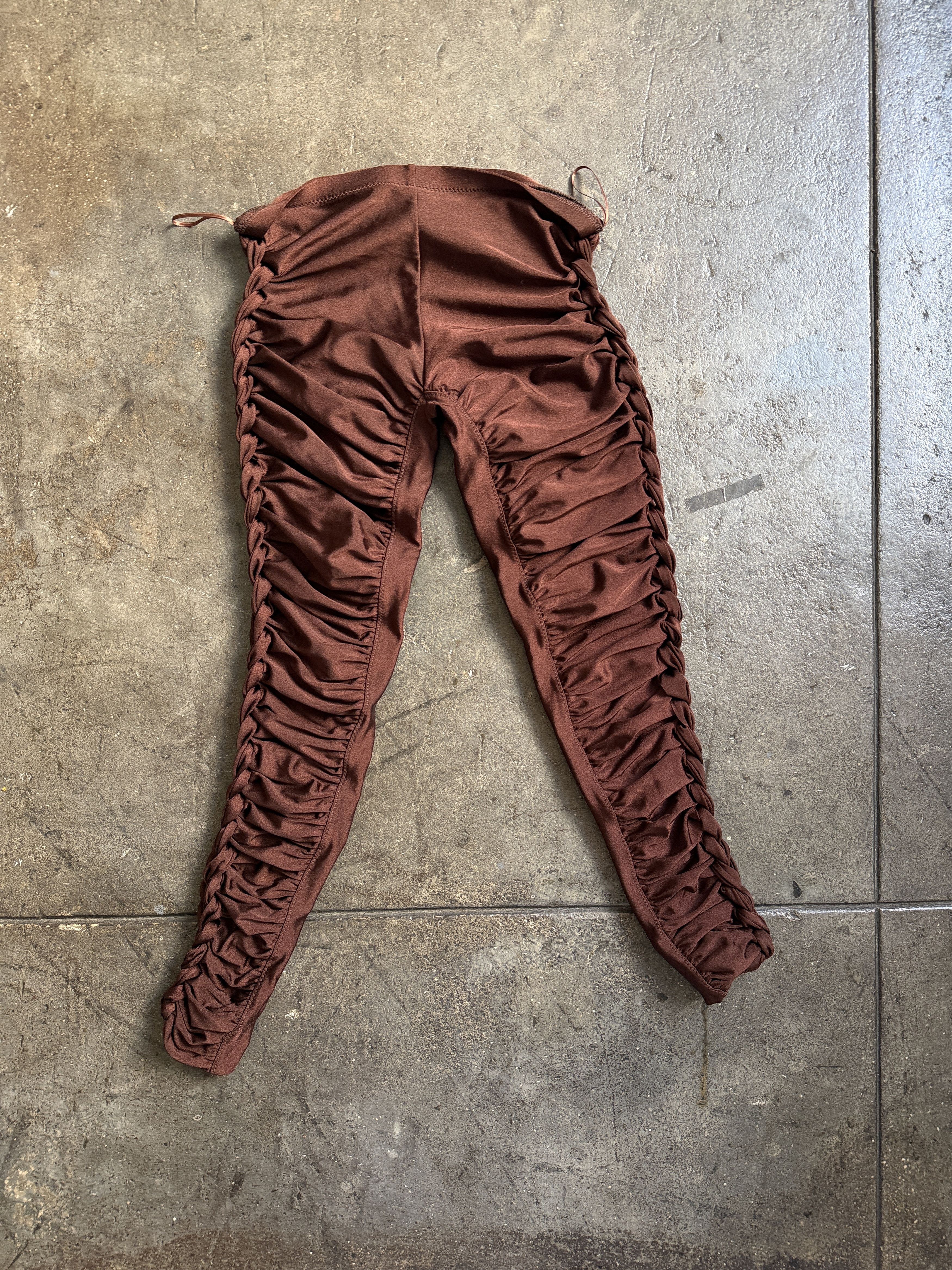 Jean Paul Gaultier Early 2000's Brand New Twisted Capri Tights Size 26" / US 2 / IT 38 - 4 Thumbnail