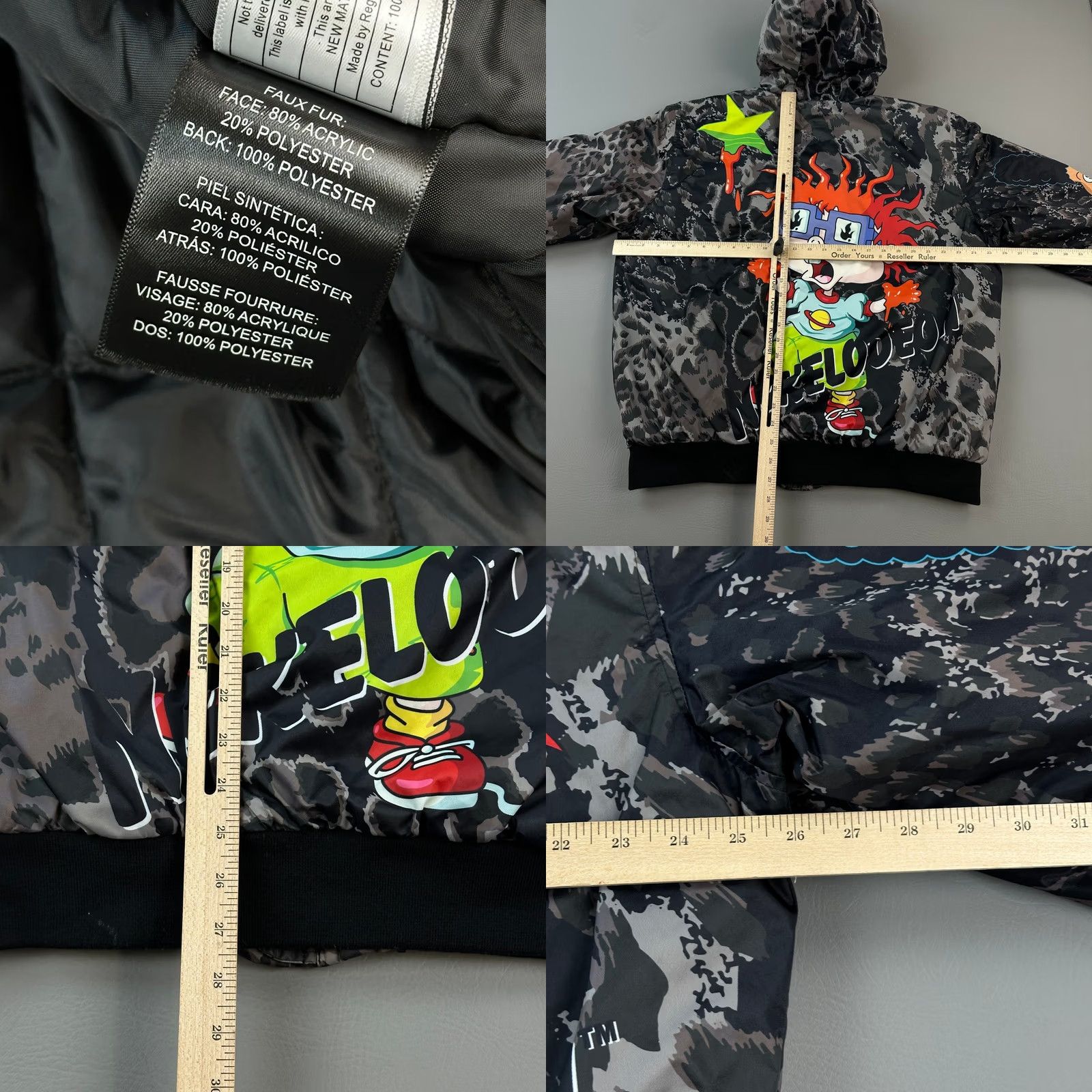 Members Only Members Only x Nickelodeon Jacket Mens Large Rugrats Catdog Arnold Hooded Puffer Jacket Size US L / EU 52-54 / 3 - 8 Thumbnail