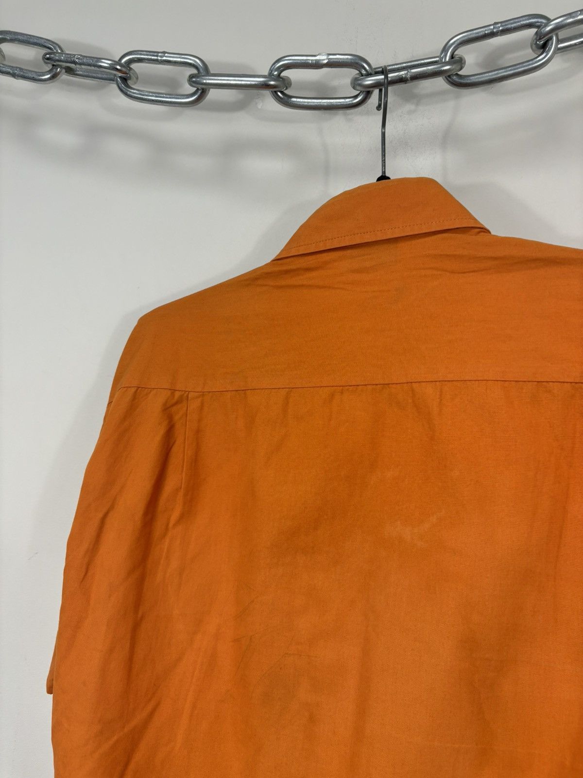 Dolce & Gabbana Vintage Dolce & Gabbana Orange Pocket Short Sleeve Shirt Size US M / EU 48-50 / 2 - 25 Thumbnail