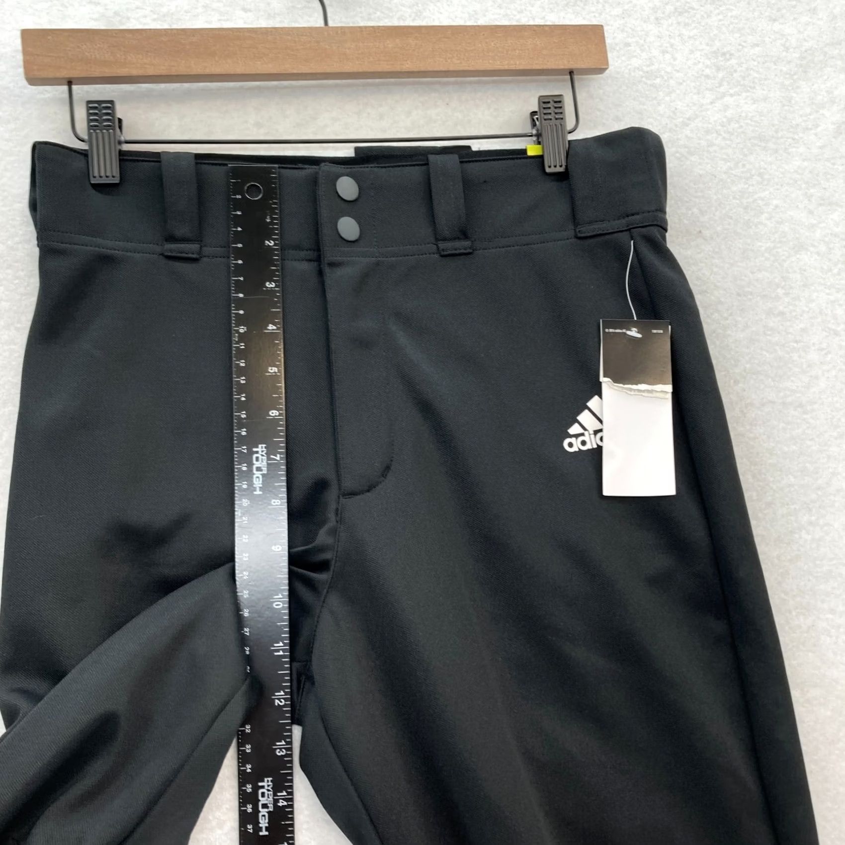 Adidas Adidas Aeroready Track Pants Mens Small Black Relaxed Fit Open Bottom Soccer NWT Size US 29 - 7 Thumbnail