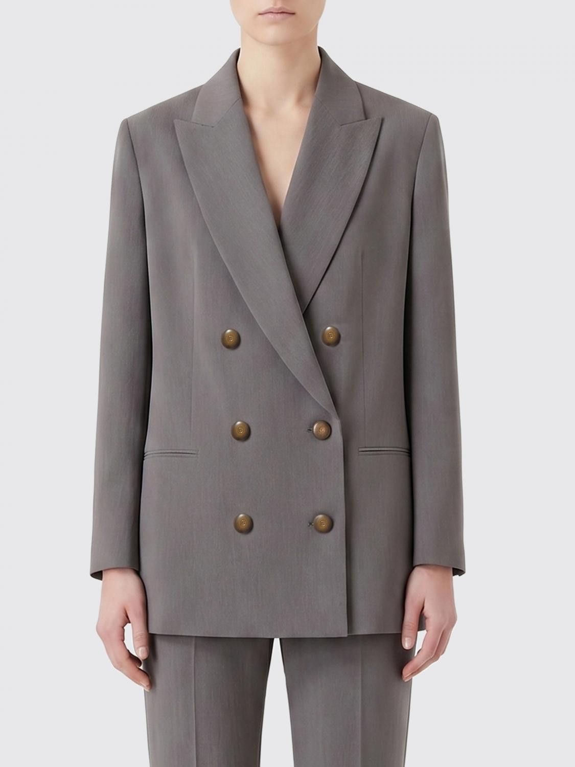 Giorgio Armani Giorgio Armani Jacket Woman Grey Size S / US 4 / IT 40 - 1 Thumbnail
