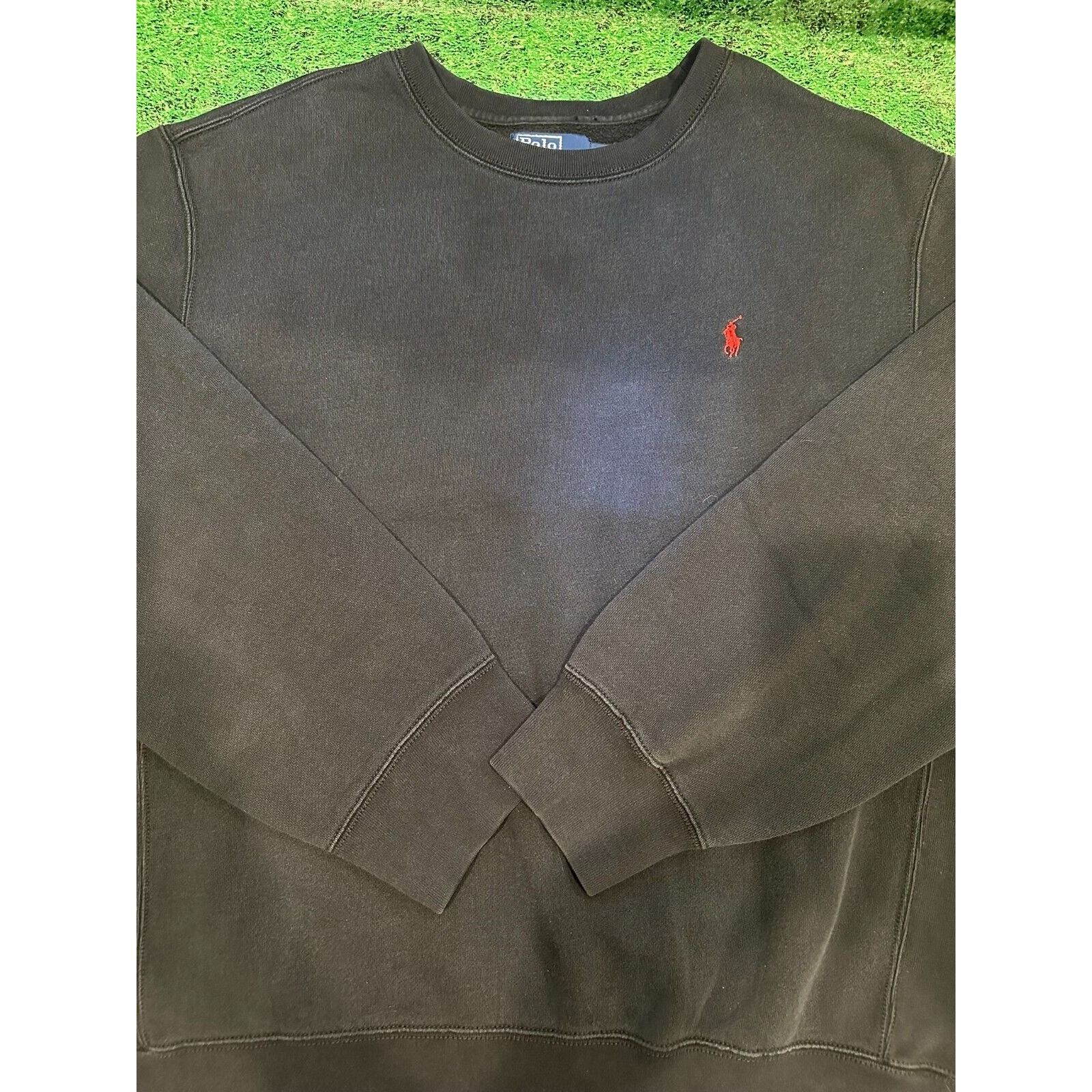 Ralph Lauren Mens Polo Ralph Lauren Crewneck Sweatshirt Black XXL Size US XXL / EU 58 / 5 - 2 Thumbnail