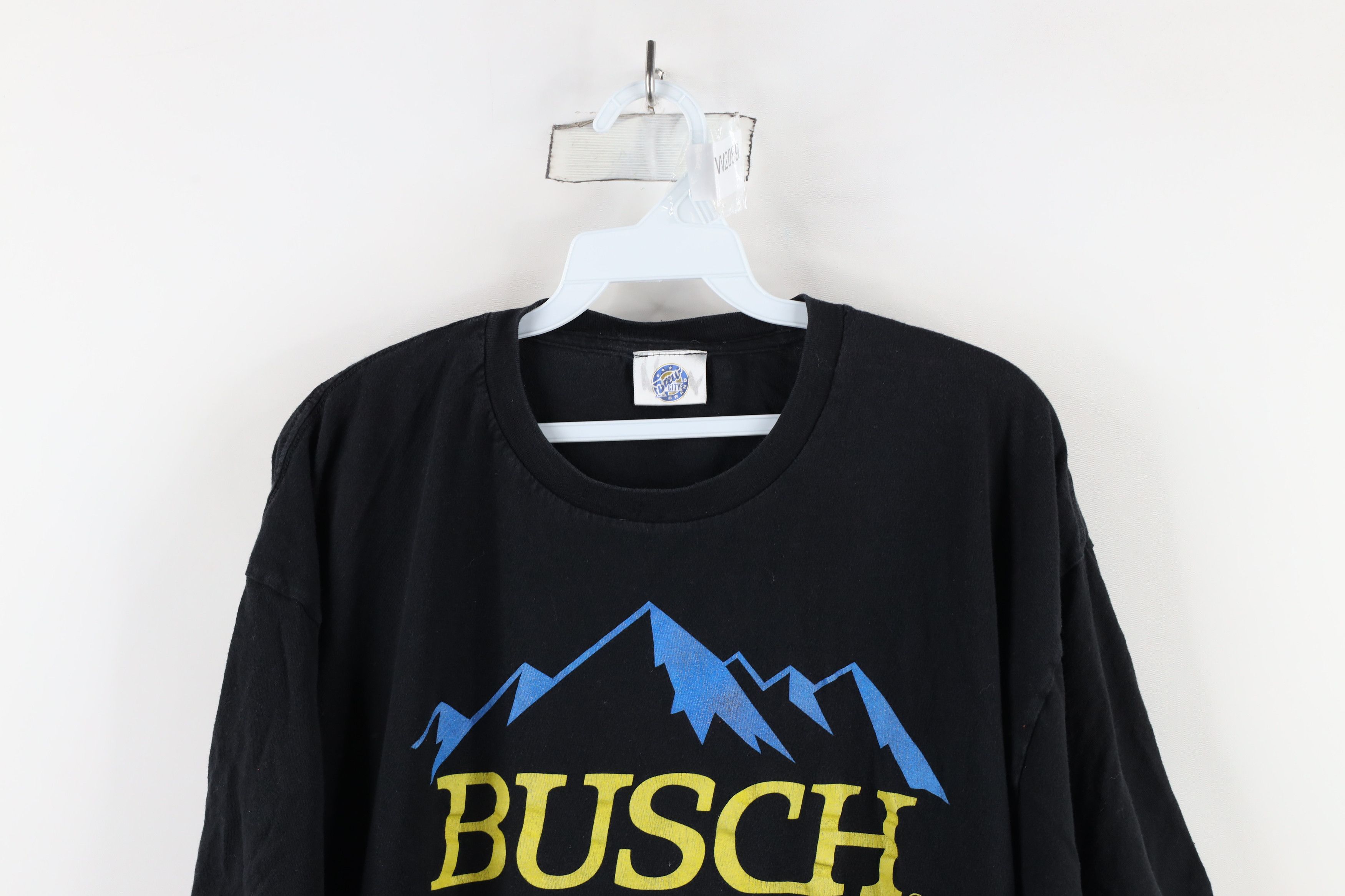 Vintage Vintage Streetwear Spell Out Busch Light Beer T-Shirt Black Size US XXL / EU 58 / 5 - 2 Thumbnail